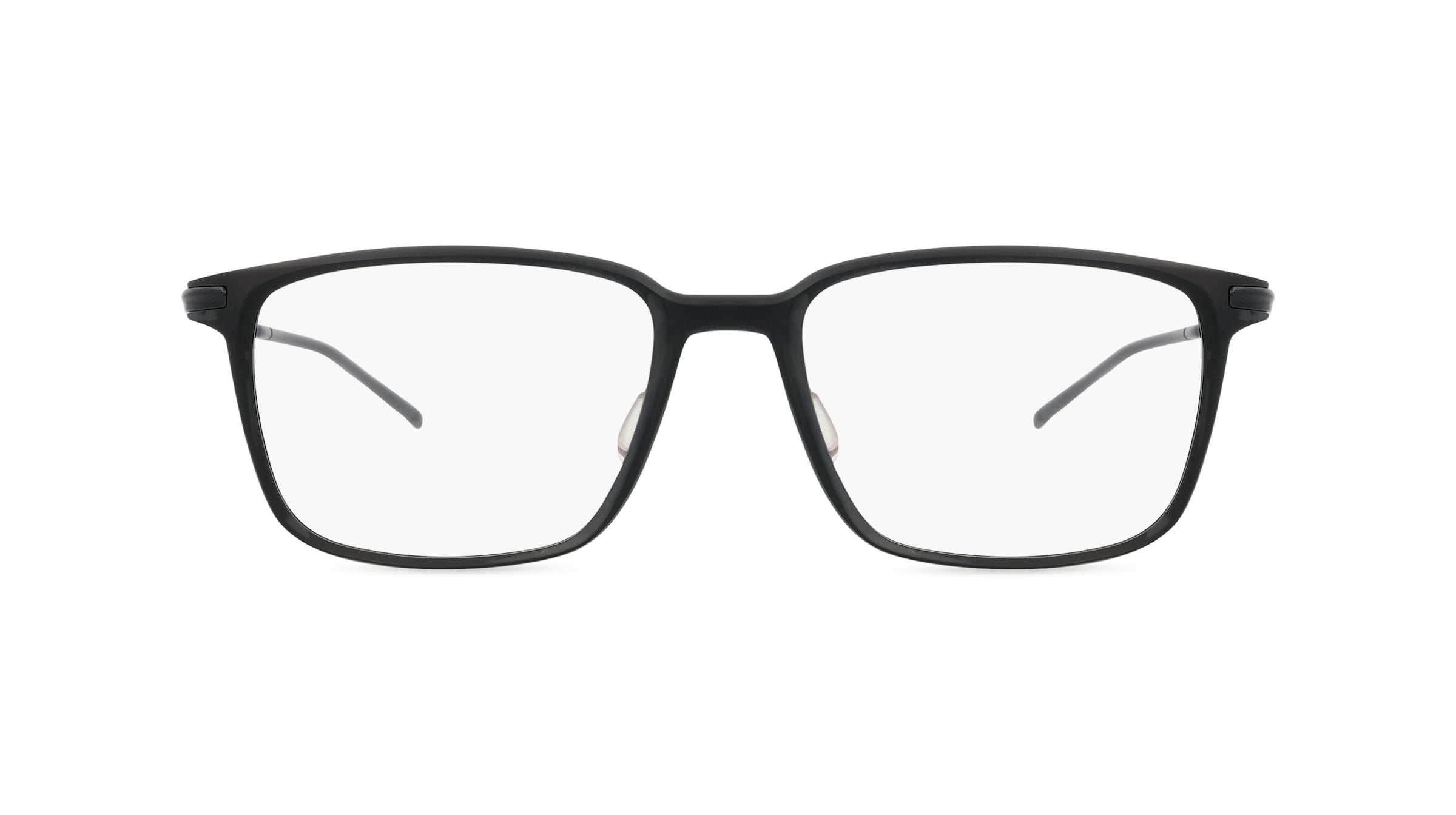 Porsche Design 8735 Unisex-Brille inkl. Gläser Vollrand Rechteckig Kunststoff-Gestell 54mm/19mm/145mm, schwarz