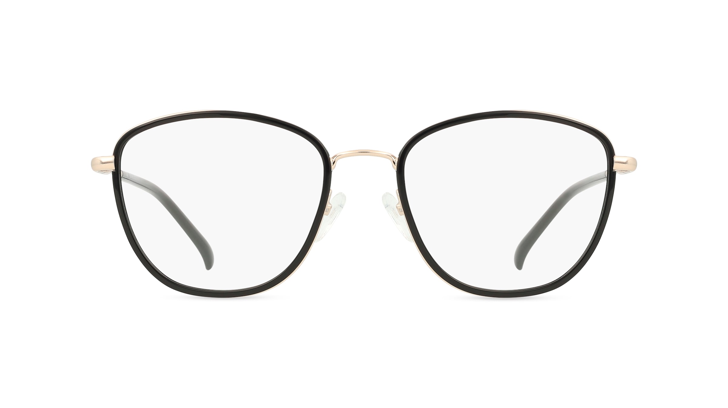 Fielmann BD 497 MOD FA Damen-Brille inkl. Gläser Vollrand Butterfly Edelstahl-Gestell 53mm/18mm/135mm, gold