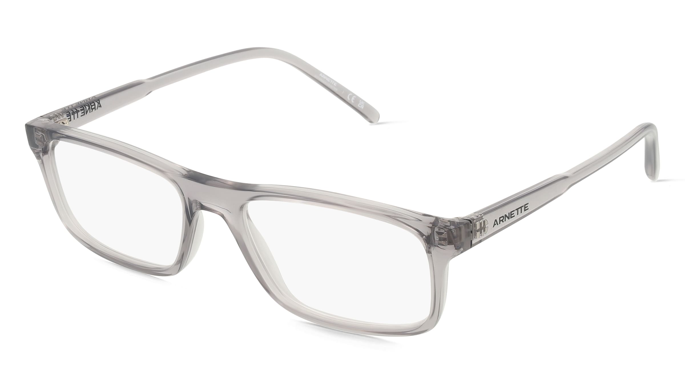 Arnette 0AN7194 Herren-Brille inkl. Gläser Vollrand Eckig Kunststoff-Gestell 52mm/17mm/140mm, grau