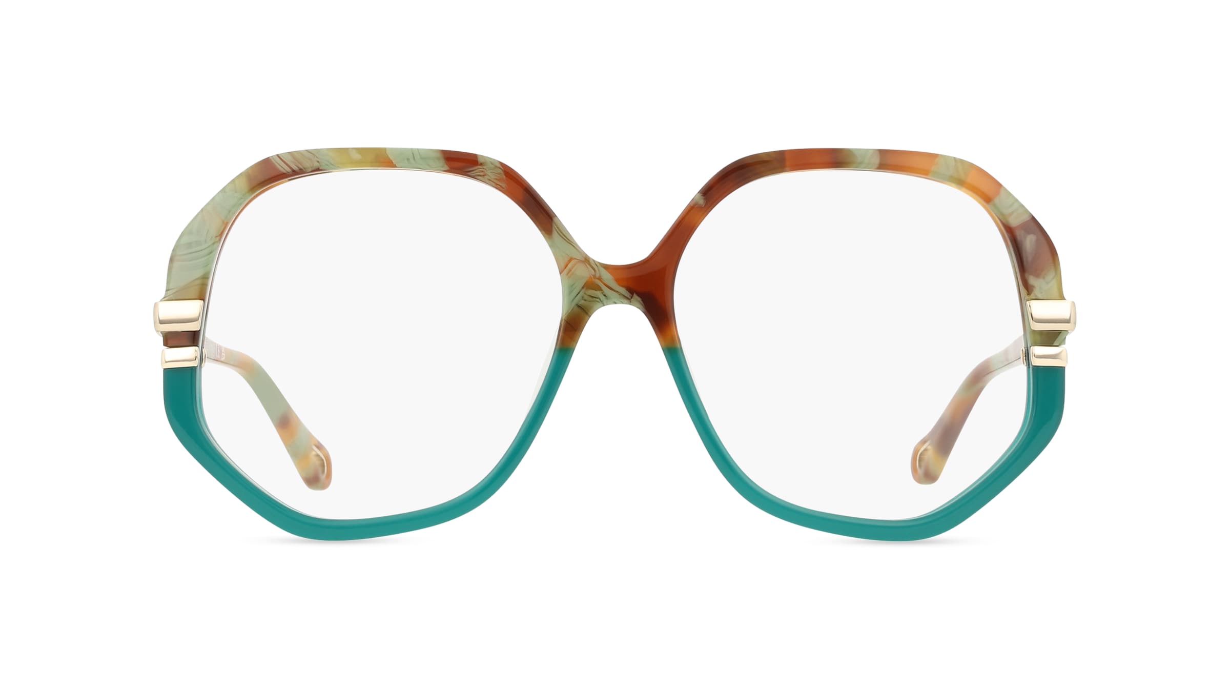 Chloé CH0107O WEST Damen-Brille inkl. Gläser Vollrand Eckig Recycled Acetat-Gestell 54mm/15mm/145mm, braun