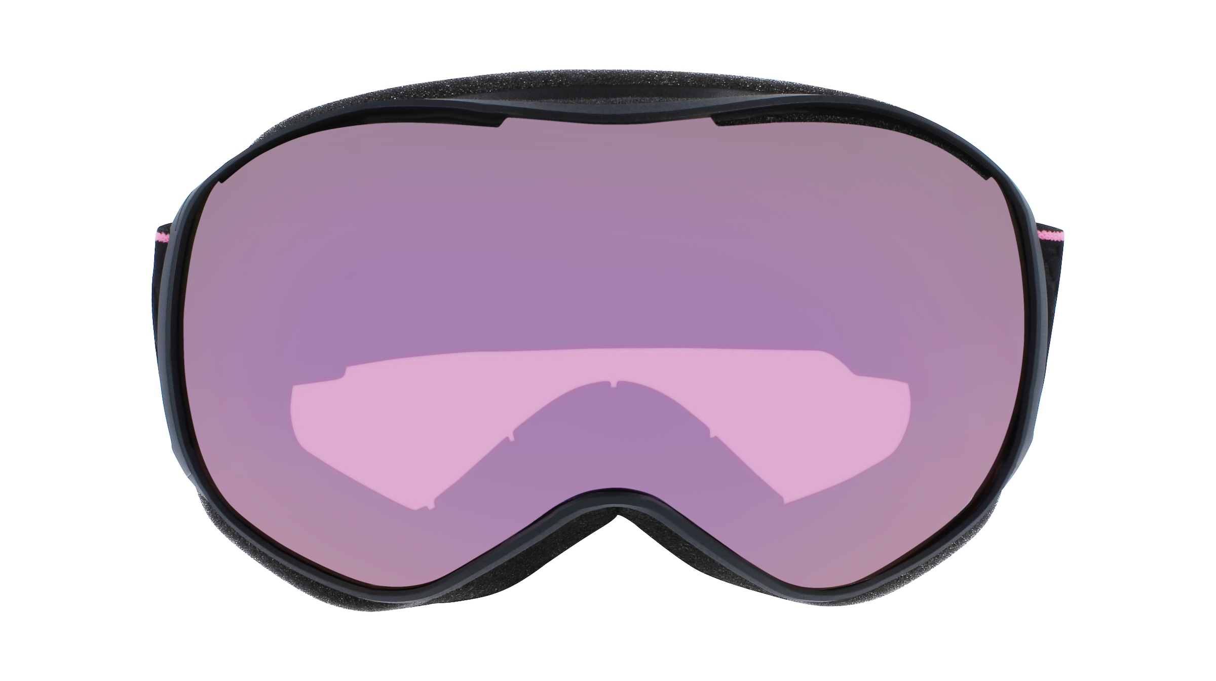 Julbo J7701 Damen-Skibrille Vollrand Monoscheibe Kunststoff-Gestell, schwarz