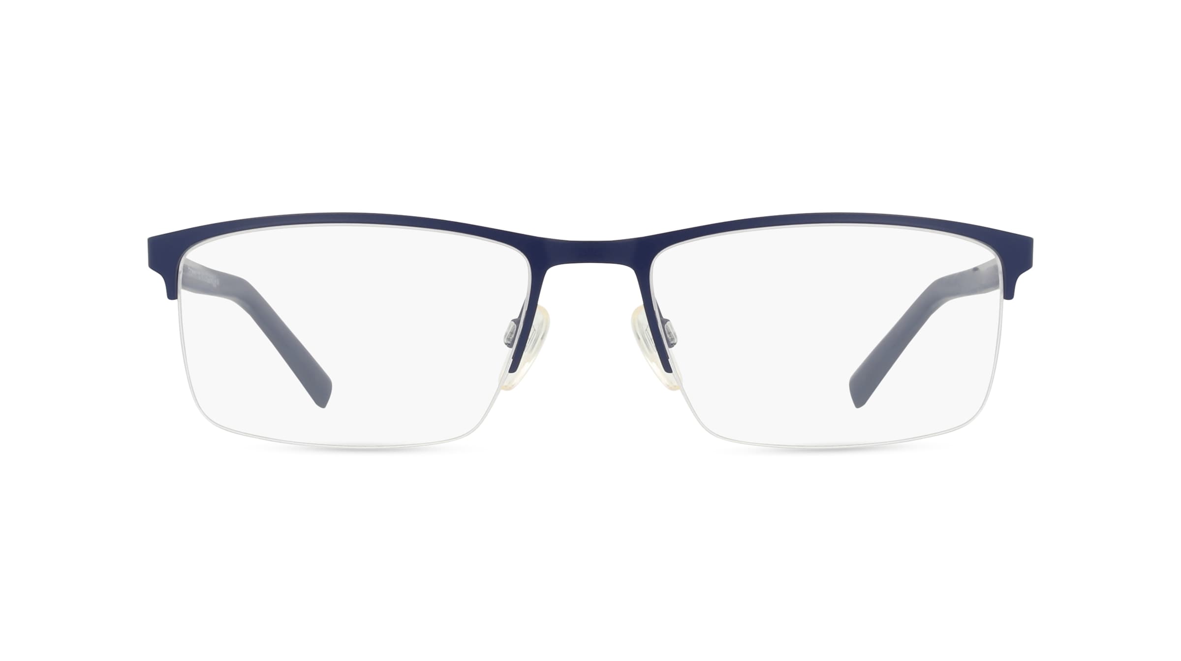 Tommy Hilfiger Eyewear TH 1692 Herren-Brille inkl. Gläser Halbrand Eckig Metall-Gestell 57mm/18mm/145mm, blau