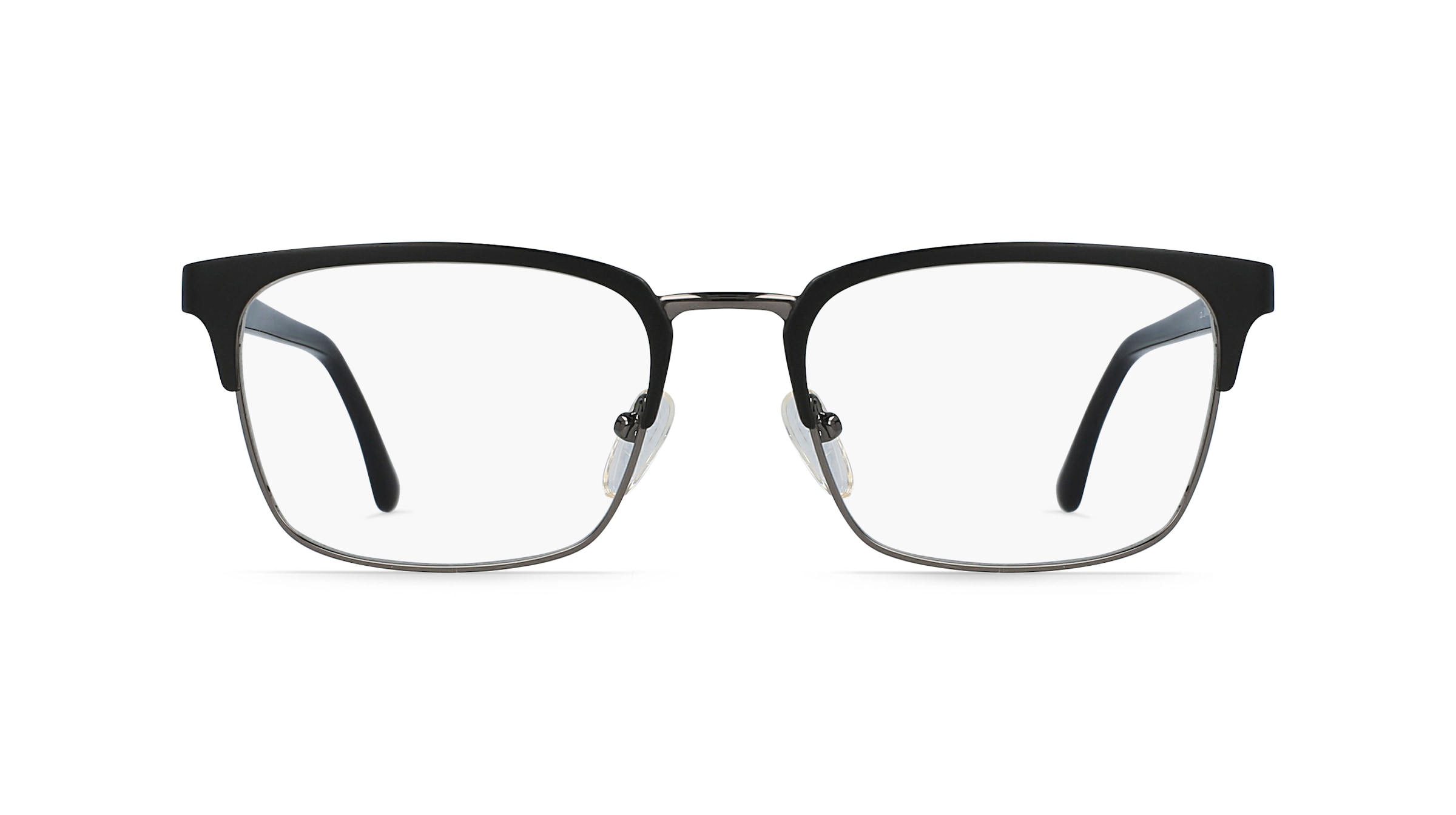 Fielmann MC 538 FLEX CL Herren-Brille inkl. Gläser Vollrand Eckig Edelstahl-Gestell 53mm/19mm/140mm, schwarz