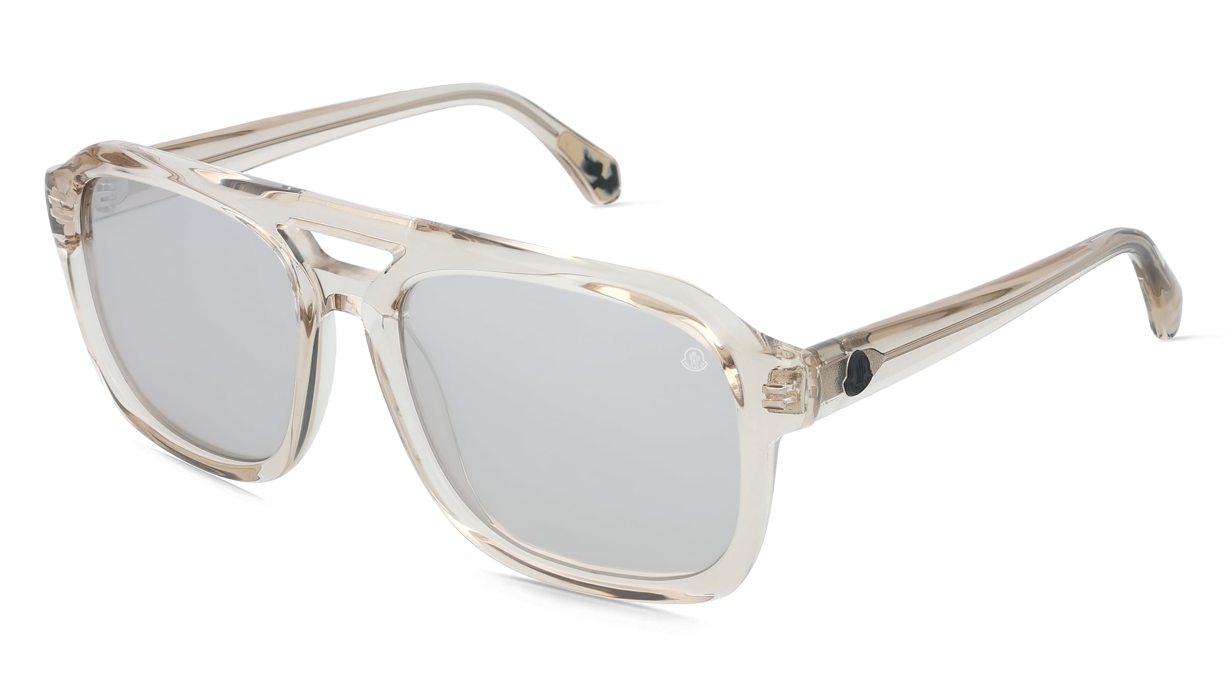 Moncler ME6024 VANTOS Unisex-Sonnenbrille Vollrand Quadratisch Acetat-Gestell, Gelb