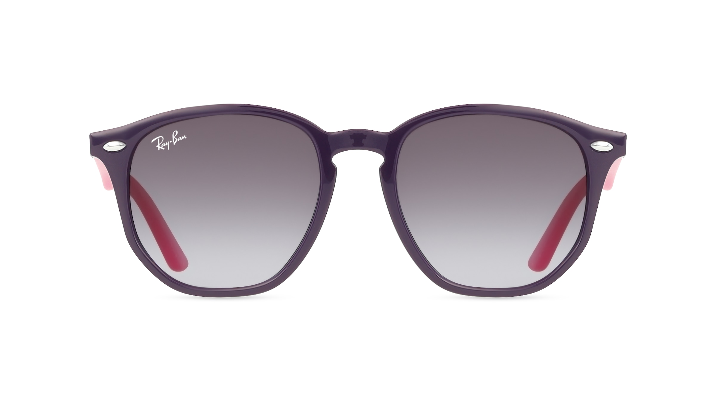 Ray-Ban Junior RJ 9070S Jugend-Sonnenbrille Vollrand Panto Kunststoff-Gestell, lila