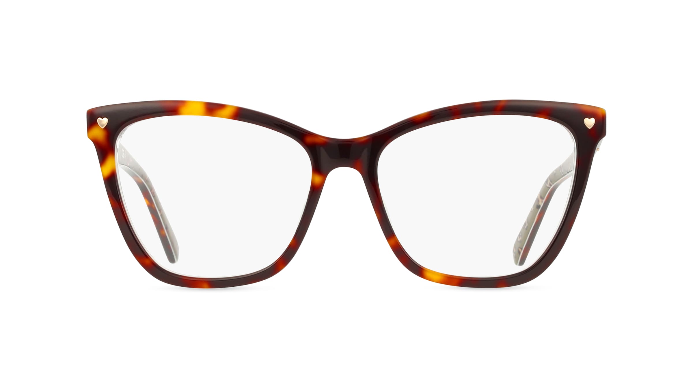 Love Moschino MOL593 Damen-Brille inkl. Gläser Vollrand Cateye Acetat-Gestell 54mm/16mm/140mm, braun