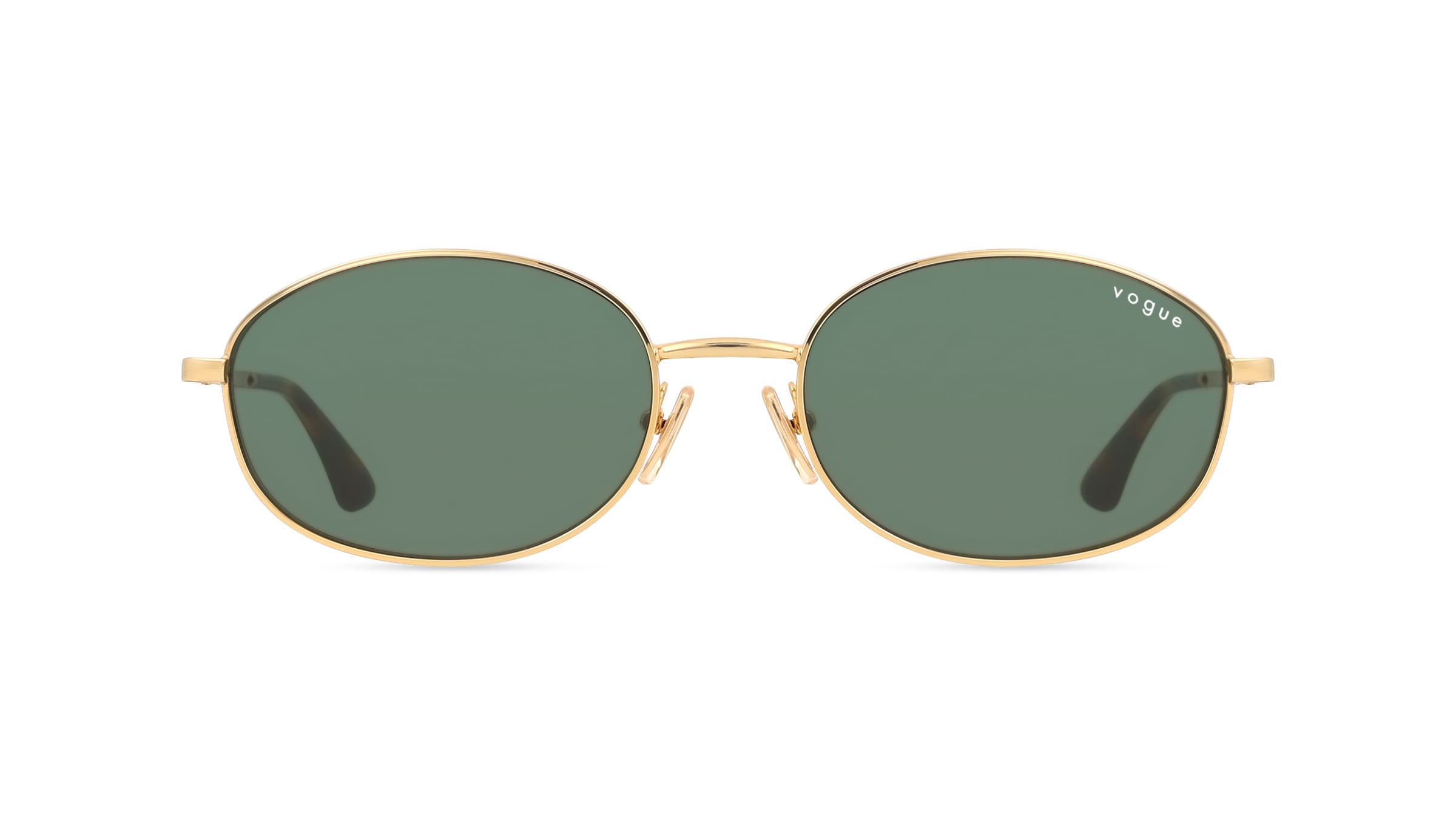 Vogue VO4323S Damen-Sonnenbrille Vollrand Oval Metall-Gestell, Gold