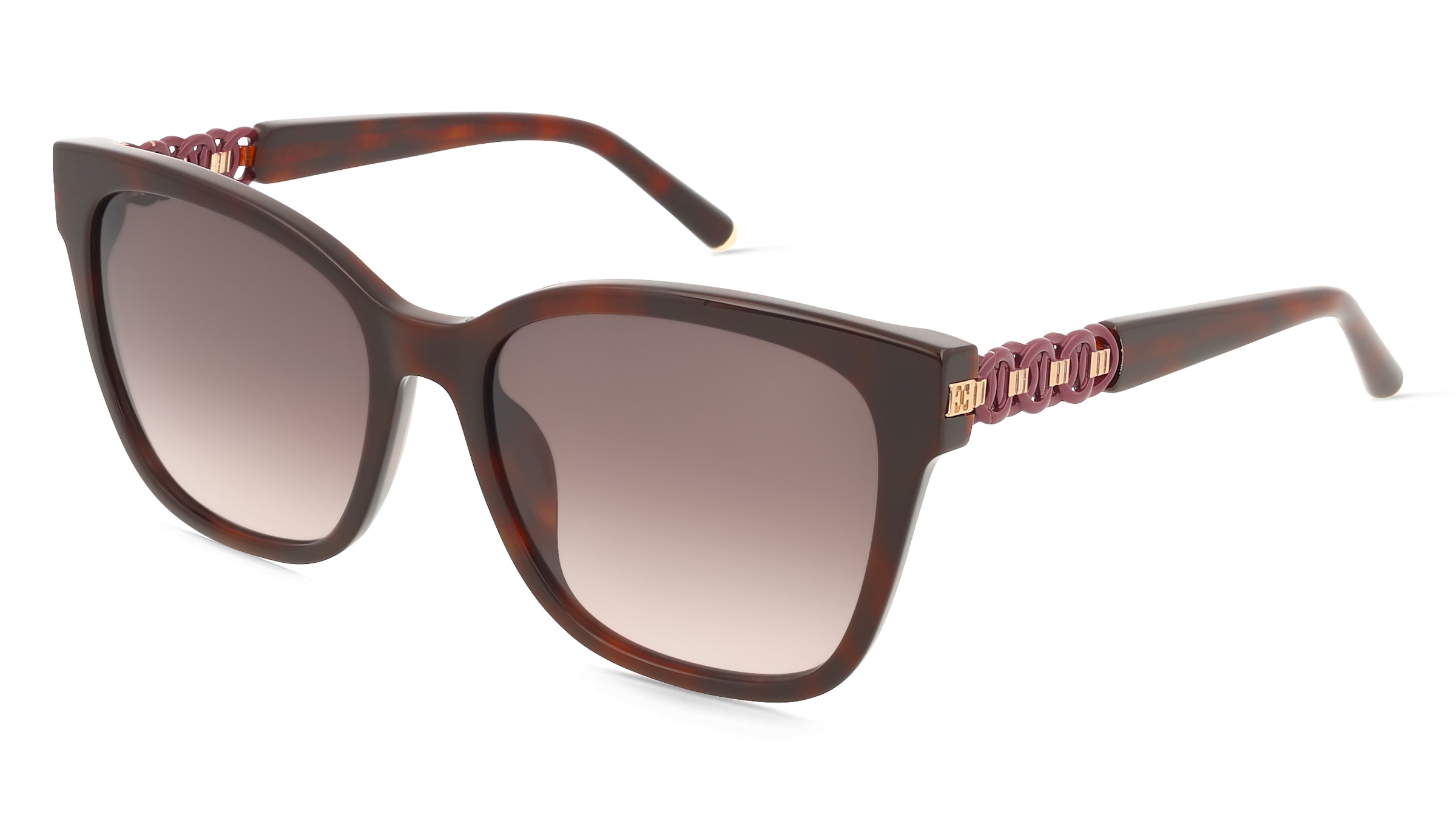 Escada SESE62 Unisex-Sonnenbrille Vollrand Quadratisch Acetat-Gestell, Havanna
