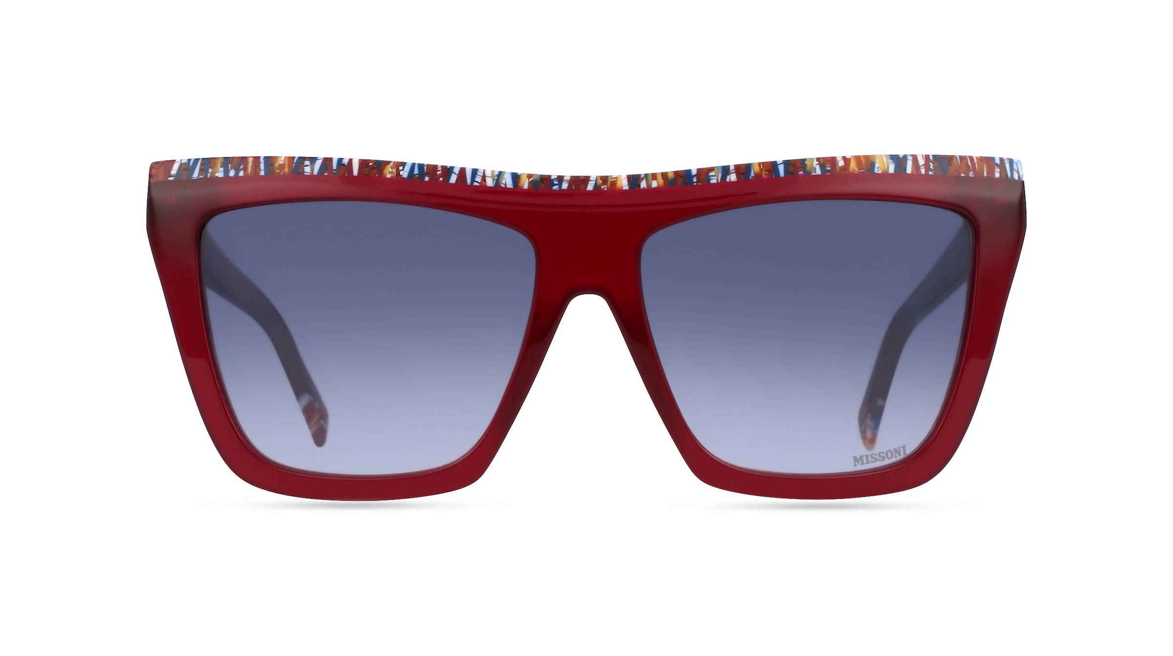 Missoni 0087/N/S Damen-Sonnenbrille Vollrand Butterfly Acetat-Gestell, rot