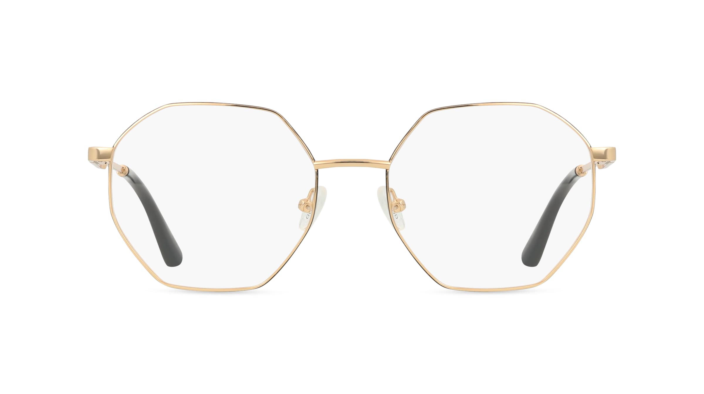 Guess GU2849 Unisex-Brille inkl. Gläser Vollrand Achteckig Metall-Gestell 53mm/19mm/140mm, gold