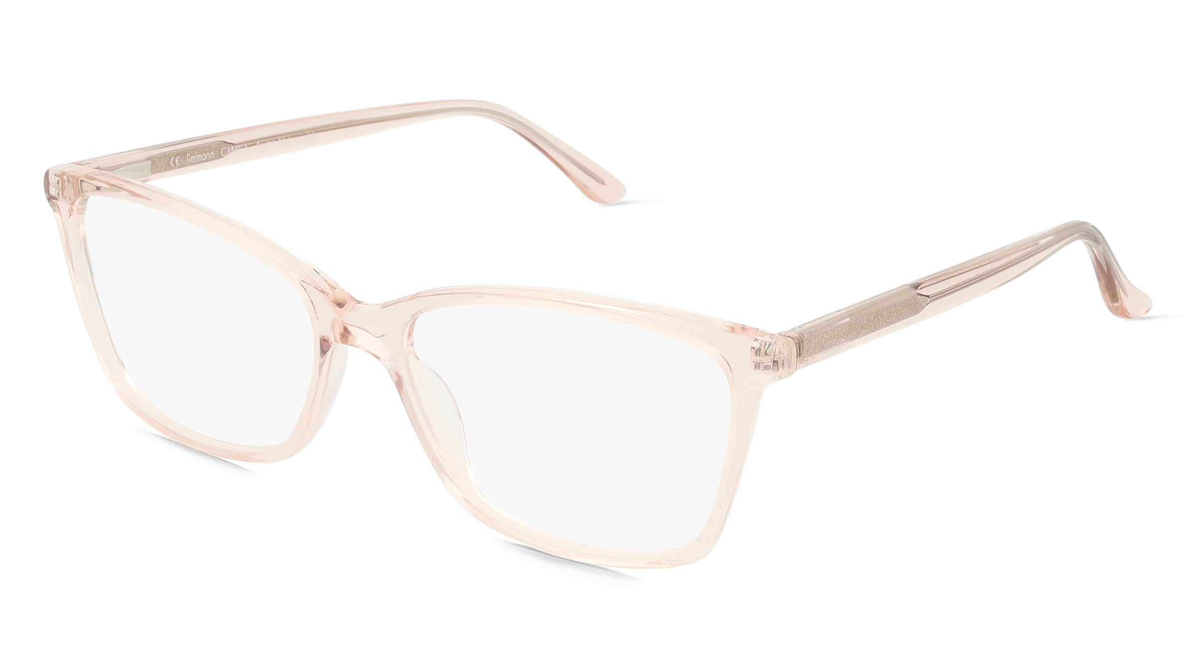 Fielmann ABC 082 FLEX CL CAMILLA Damen-Brille inkl. Gläser Vollrand Quadratisch Acetat-Gestell 54/15/140, Pink