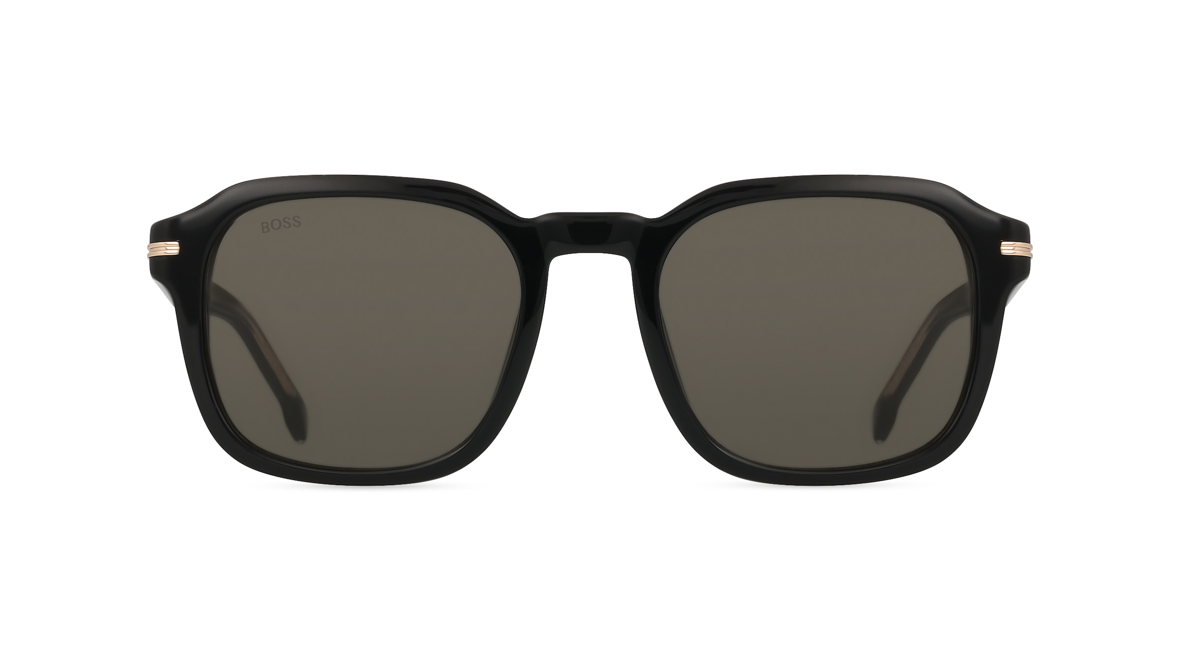 BOSS 1627/S Herren-Sonnenbrille Vollrand Eckig Acetat-Gestell, schwarz