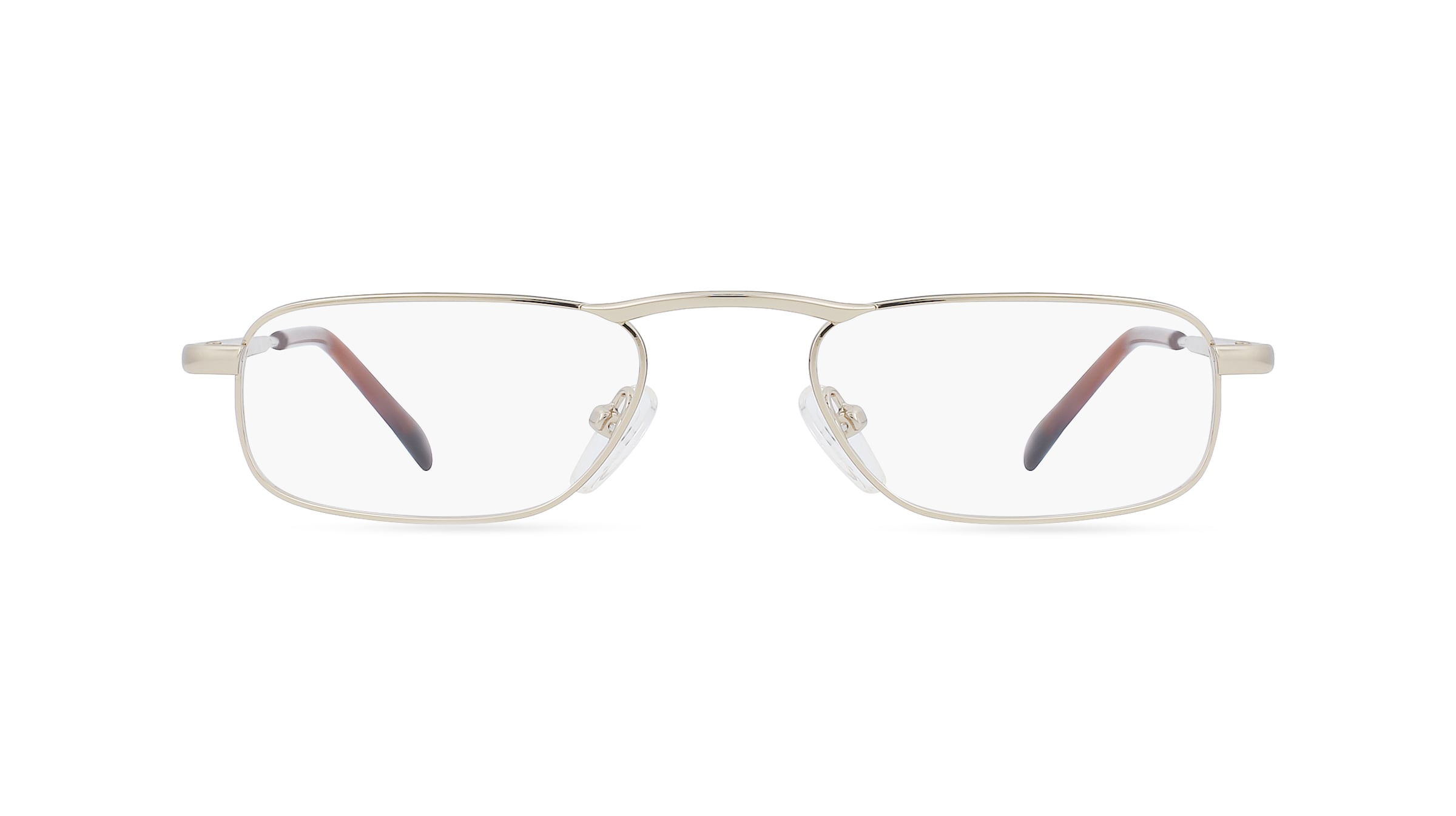 Fielmann MC 309 MOD HALF FLEX CL Herren-Brille inkl. Gläser Vollrand Schmal Metall-Gestell 48mm/19mm/145mm, gold