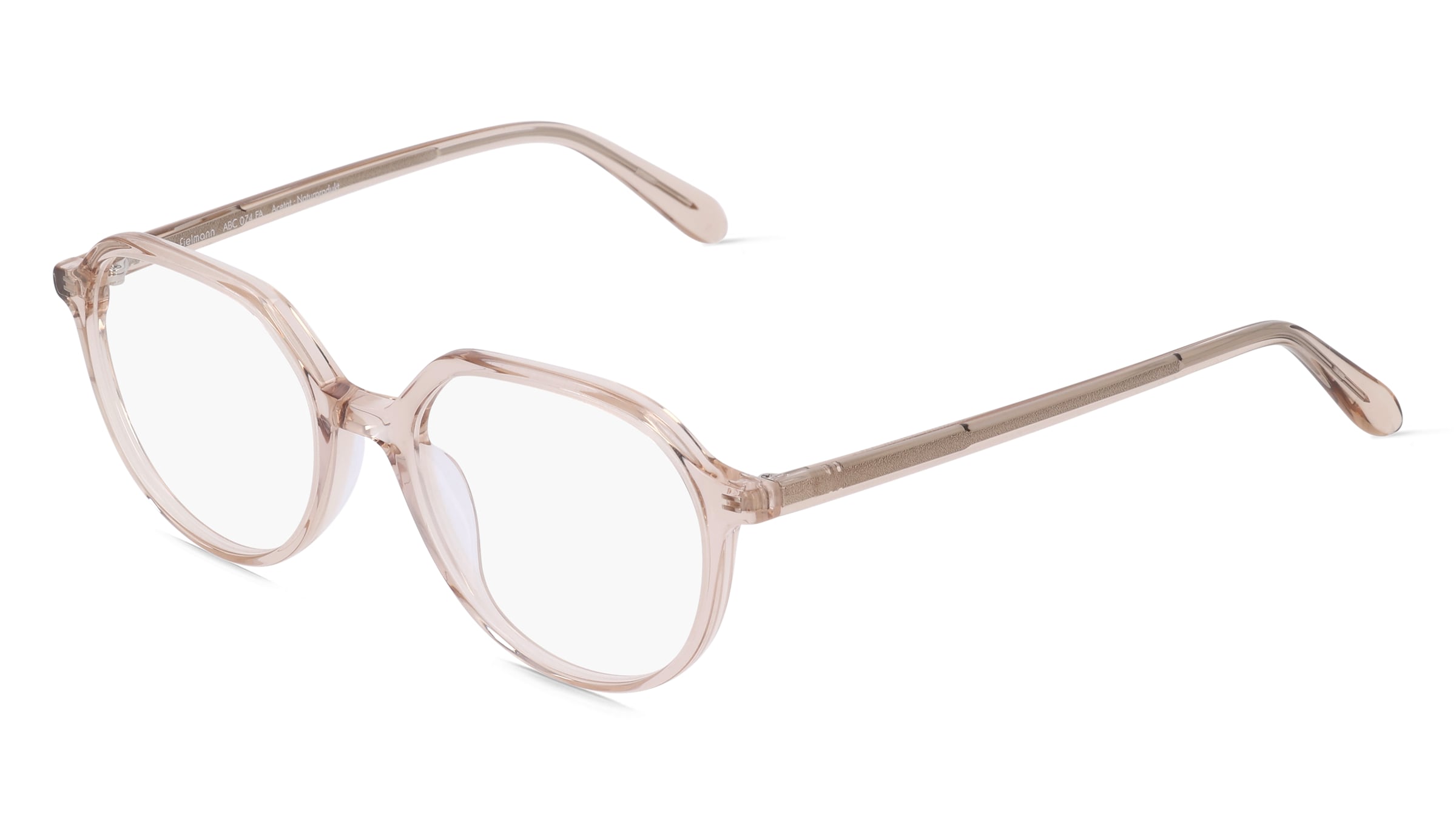 Fielmann ABC 074 FA ALEX Unisex-Brille inkl. Gläser Vollrand Panto Acetat-Gestell 53/19/145, Beige