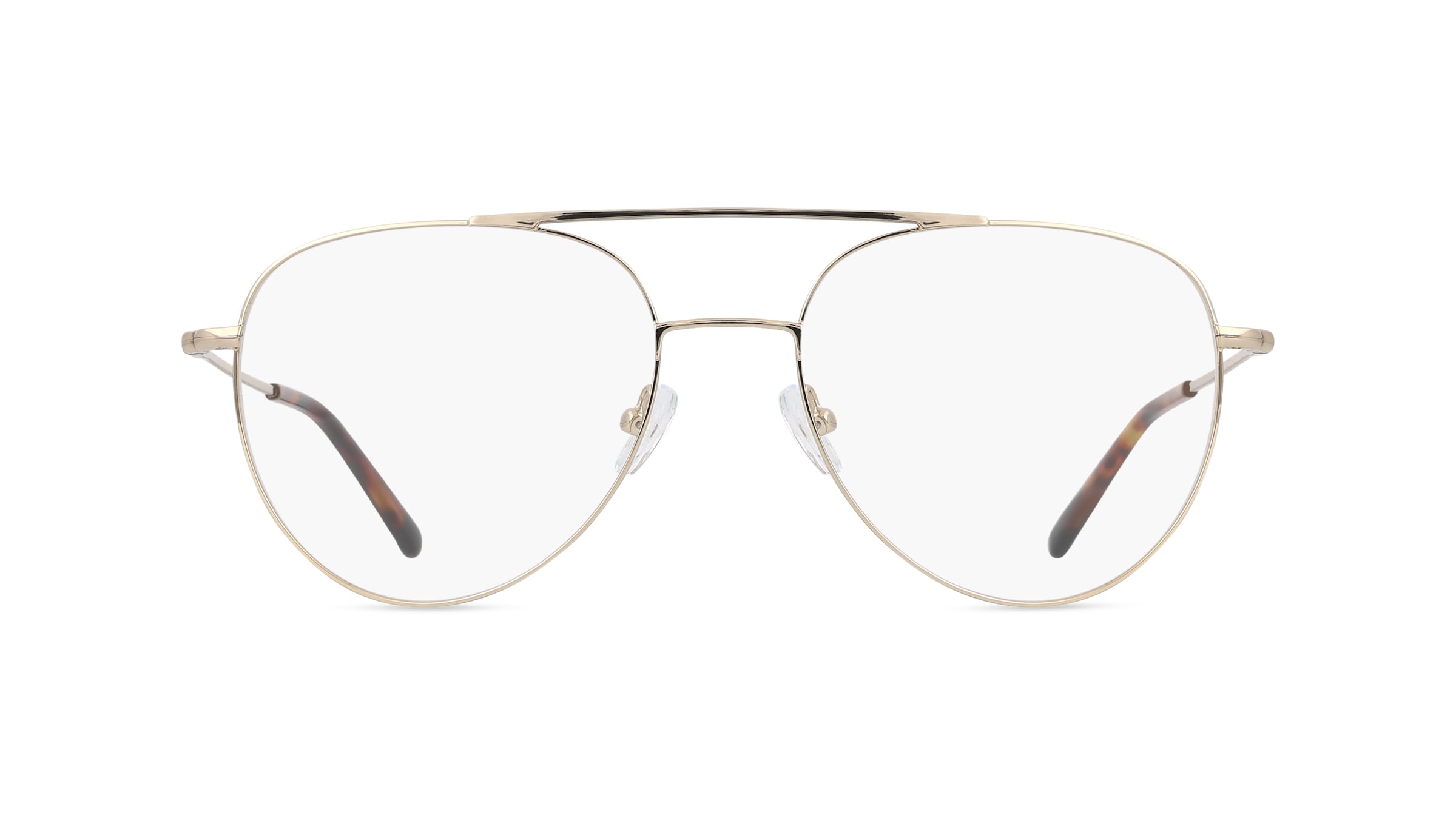 Fielmann BE 031 FA ROBIN Unisex-Brille inkl. Gläser Vollrand Pilot Edelstahl-Gestell 58mm/18mm/150mm, gold