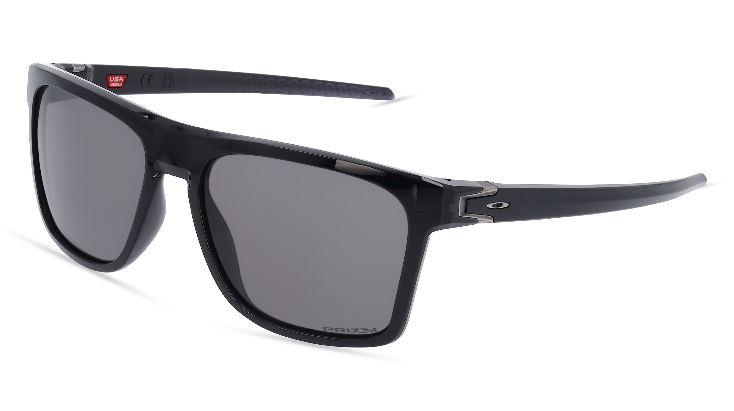Oakley OO9100 LEFFINGWELL Herren-Sonnenbrille Vollrand Quadratisch Kunststoff-Gestell, Schwarz