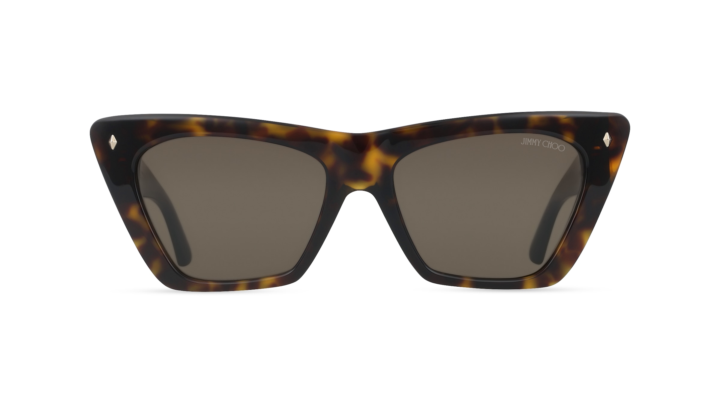 Jimmy Choo JC5062U Damen-Sonnenbrille Vollrand Cat Eye Acetat-Gestell, Havanna