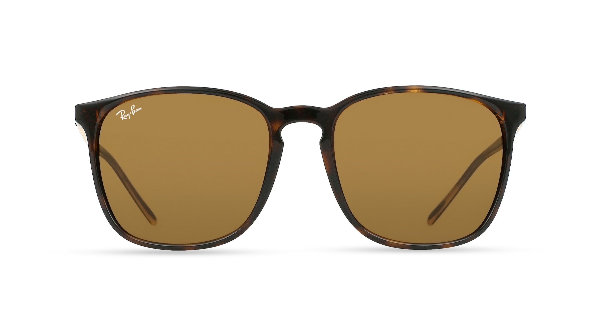 Ray-Ban RB 4387 Unisex-Sonnenbrille Vollrand Eckig Kunststoff-Gestell, braun