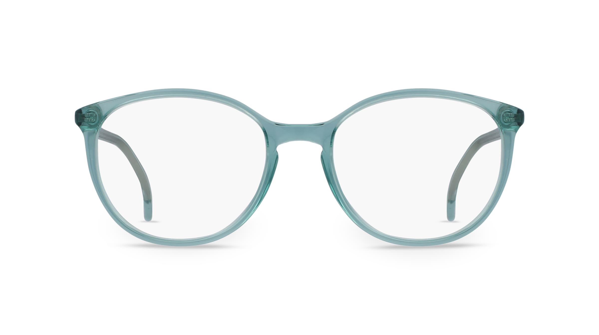 Fielmann JIL 007 CL Damen-Brille inkl. Gläser Vollrand Panto Kunststoff-Gestell 52mm/18mm/140mm, grün