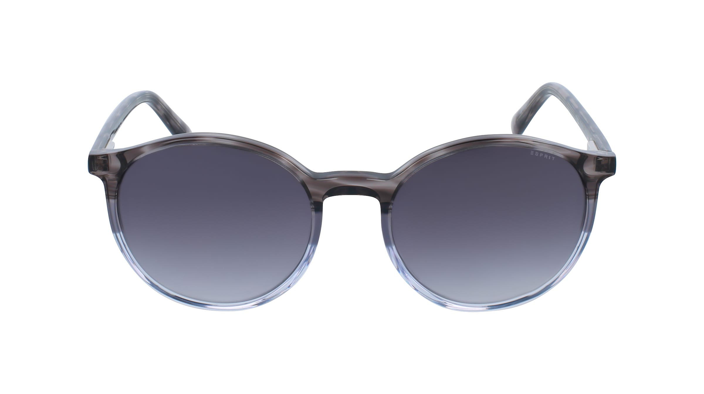 Esprit 40082 Unisex-Sonnenbrille Vollrand Rund Acetat-Gestell, grau