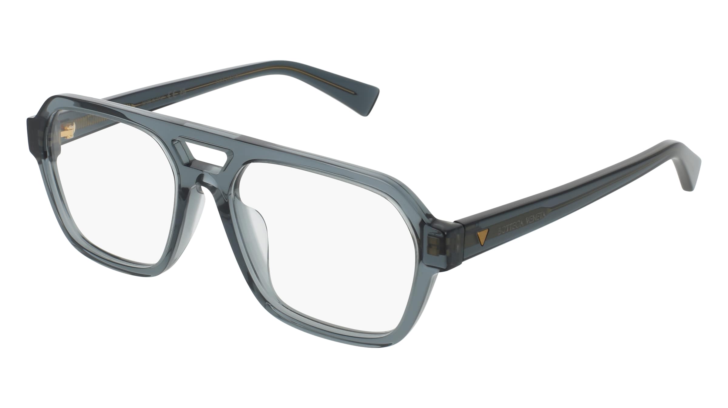 Bottega Veneta BV1336OA Unisex-Brille inkl. Gläser Vollrand Quadratisch Acetat-Gestell 55/17/145, Grau