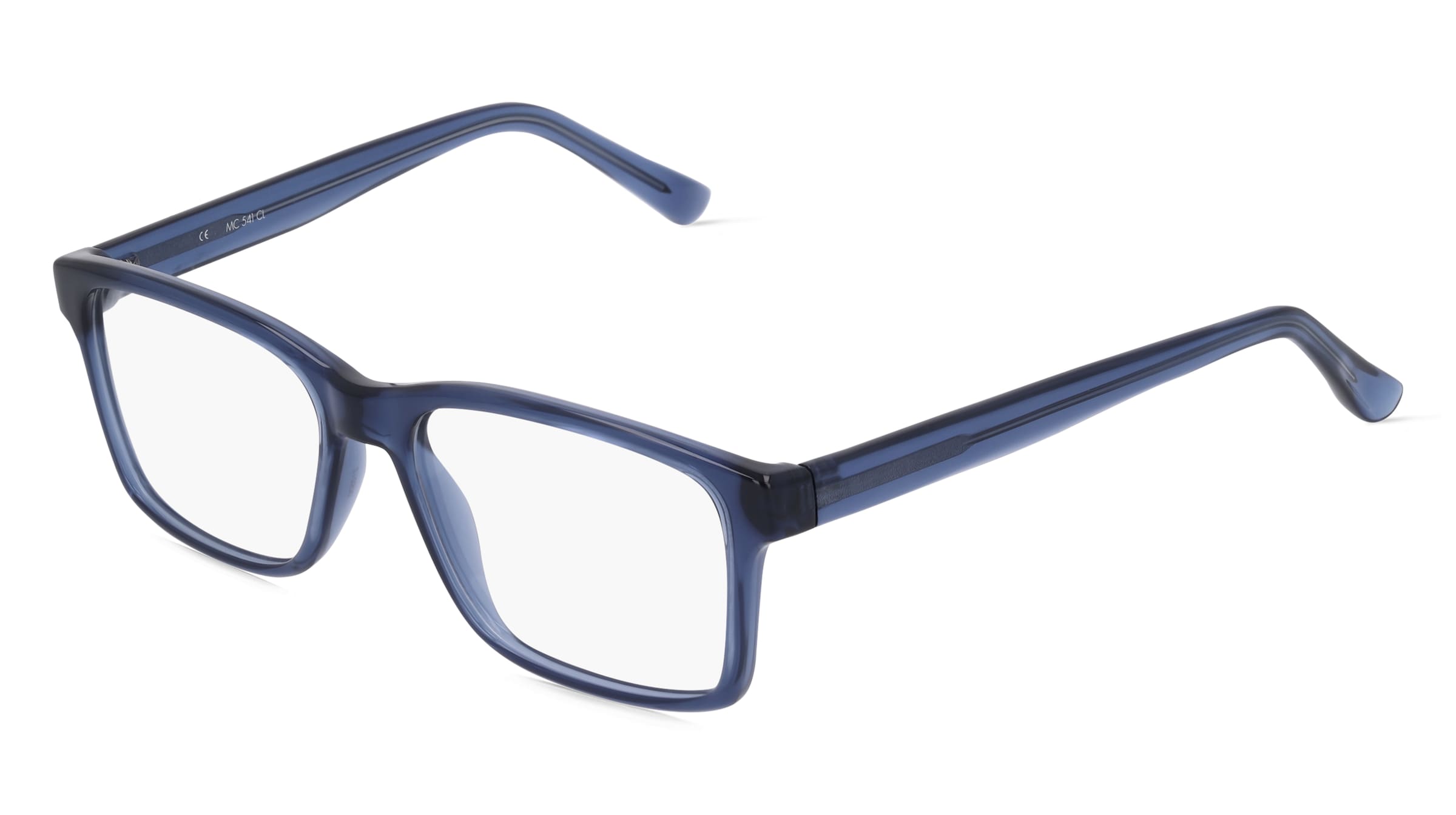 Fielmann MC 541 CL Herren-Brille inkl. Gläser Vollrand Quadratisch Propionat-Gestell 54/16/140, Blau