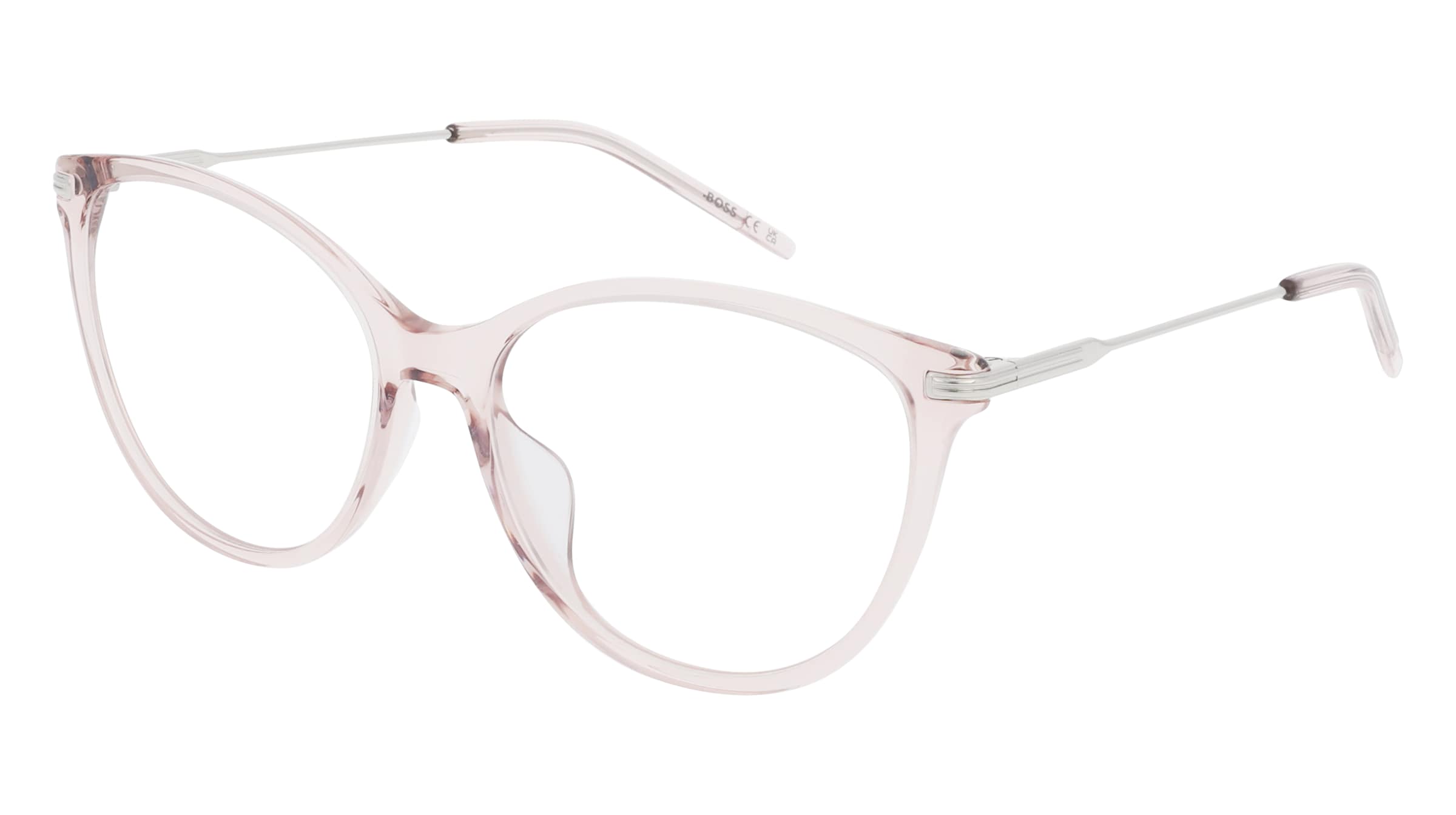 Boss 1784/G Damen-Brille inkl. Gläser Vollrand Panto Acetat-Gestell 45/16/140, Pink