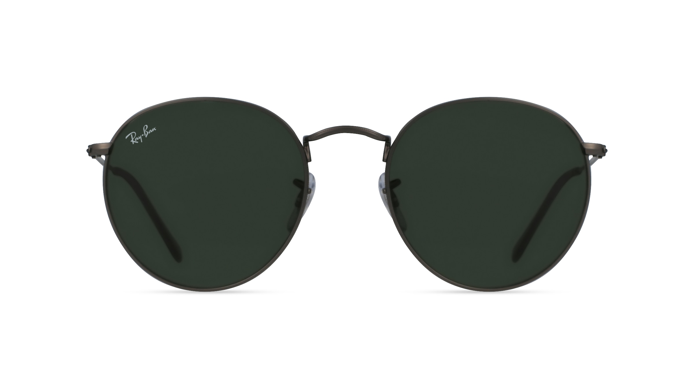 Ray-Ban RB 3447 ROUND METAL Unisex-Sonnenbrille Vollrand Panto Metall-Gestell, grau