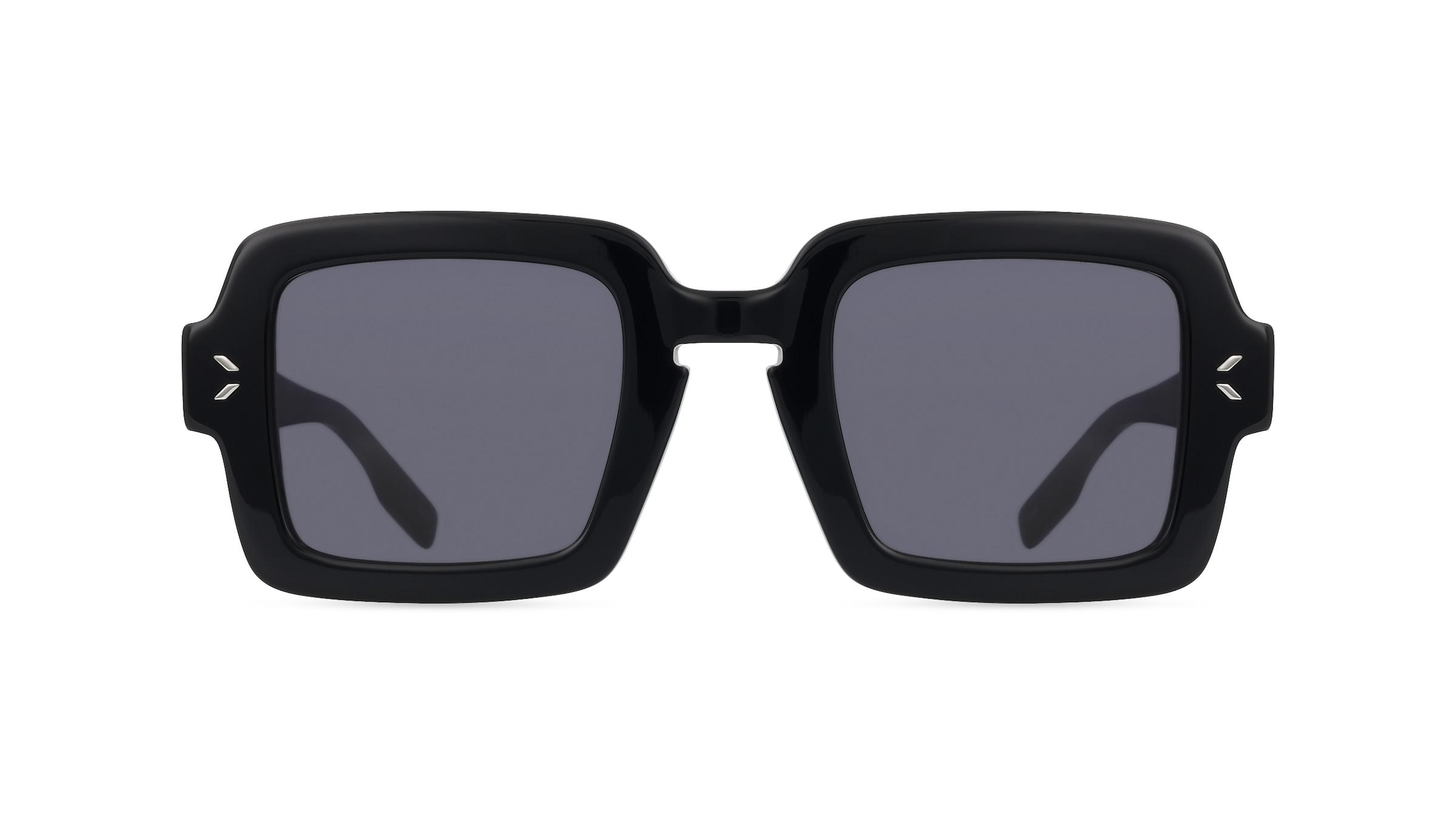 Alexander McQueen MQ0326S Unisex-Sonnenbrille Vollrand Eckig Kunststoff-Gestell, schwarz