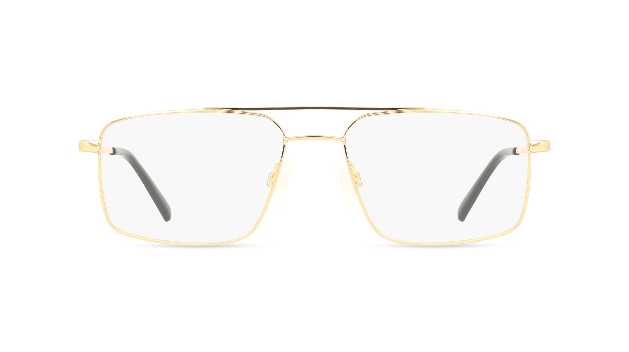 Fielmann MO 004 CL TILL Herren-Brille inkl. Gläser Vollrand Quadratisch Edelstahl-Gestell 55/17/145, Gold