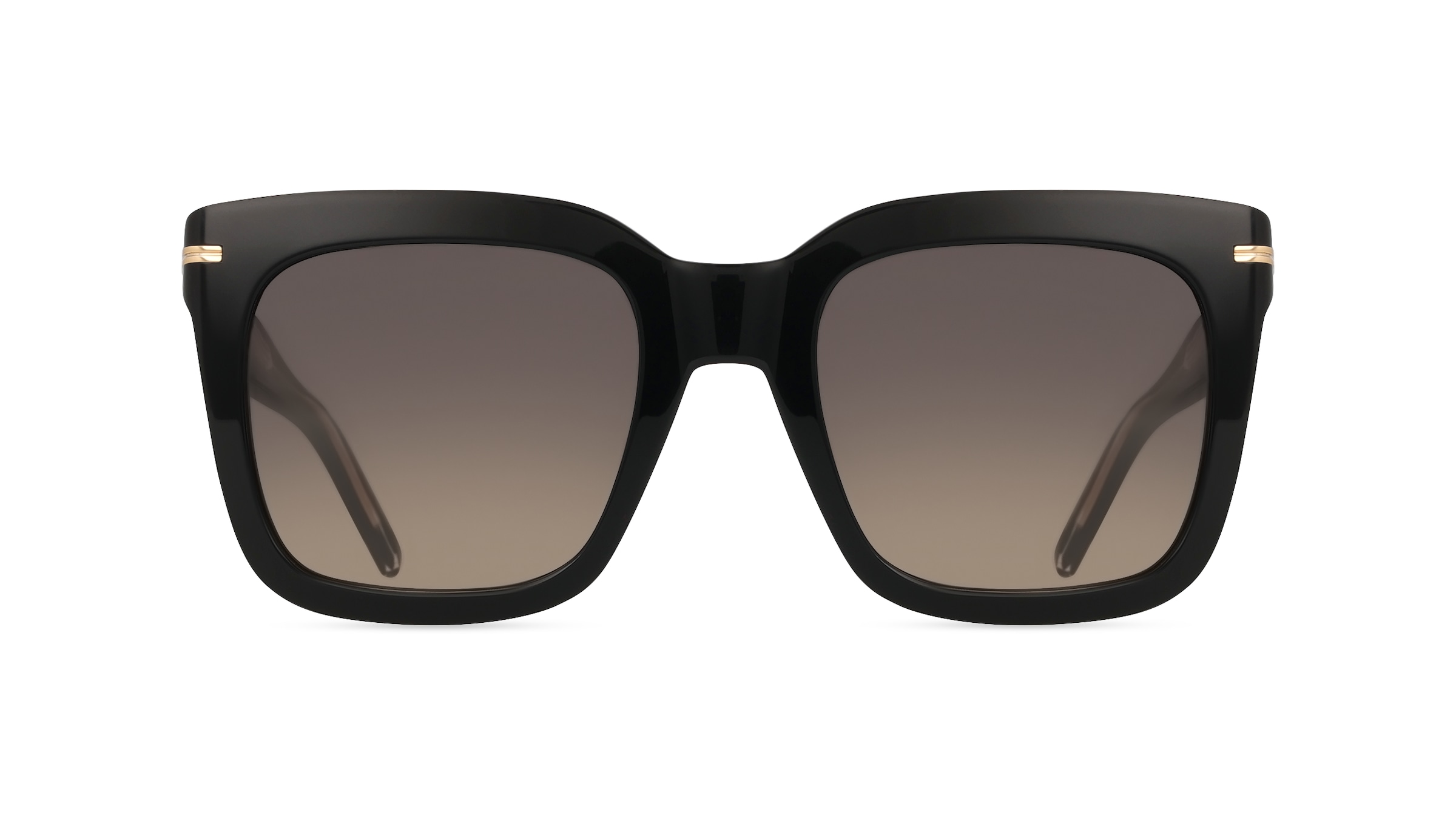 Boss 1656/S Damen-Sonnenbrille Vollrand Eckig Acetat-Gestell, schwarz