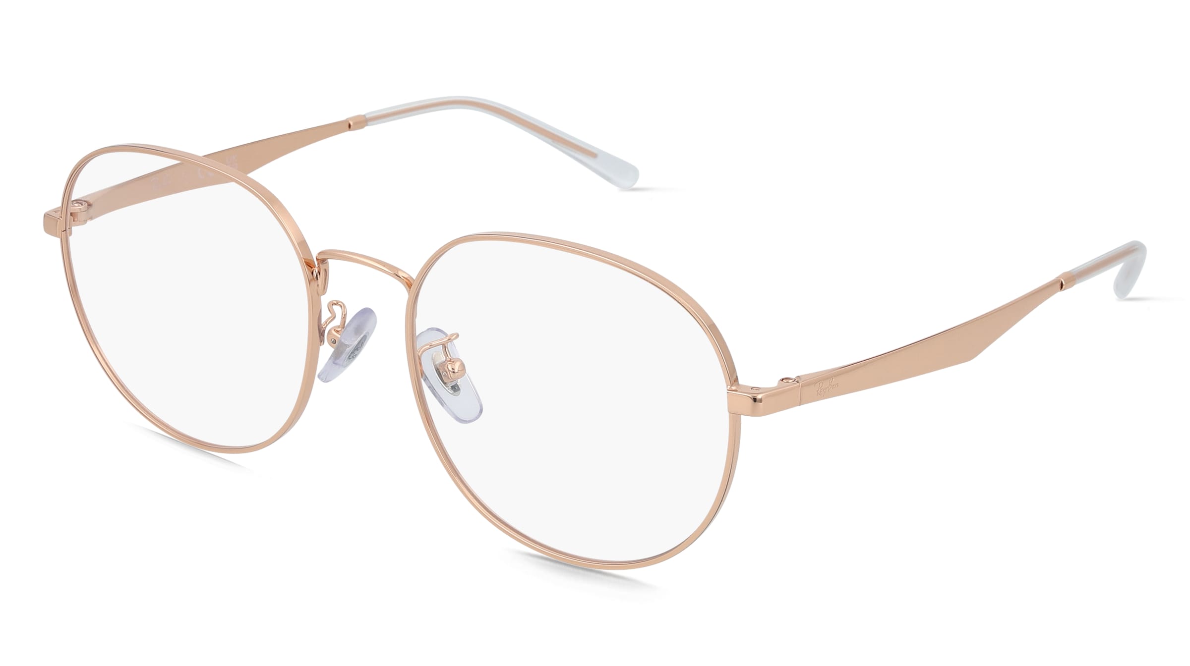 Ray-Ban RX6517D Unisex-Brille inkl. Gläser Vollrand Panto Metall-Gestell 55/19/145, Gold