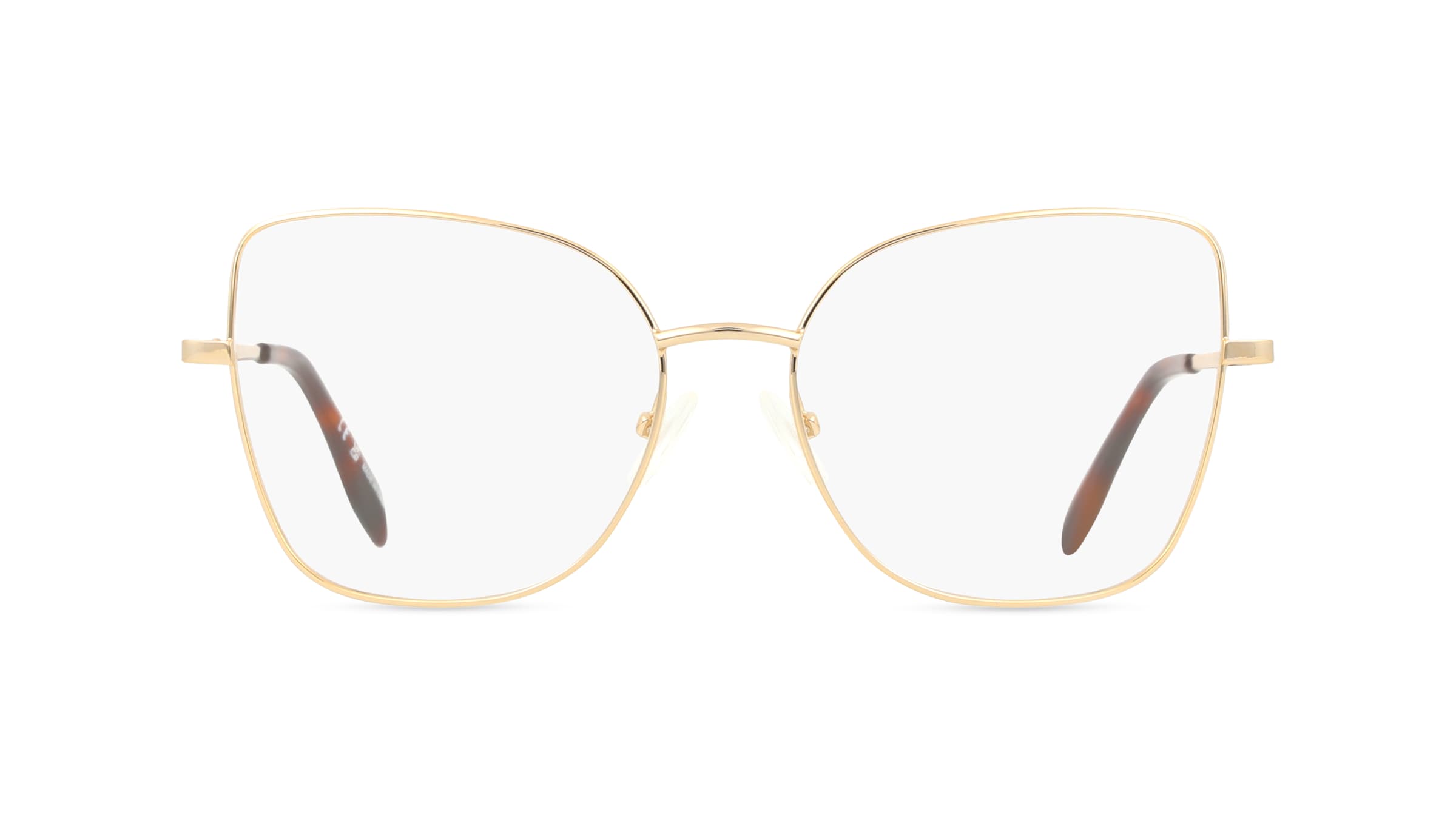 Alexander McQueen AM0416O Unisex-Brille inkl. Gläser Vollrand Cateye Metall-Gestell 54mm/18mm/140mm, gold