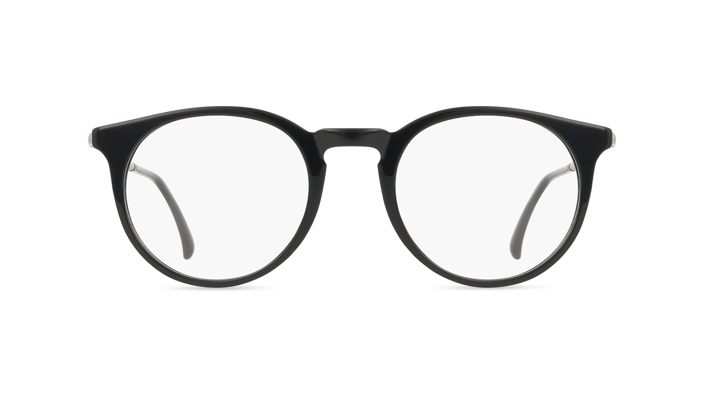 Fielmann MC 638 CL Unisex-Brille inkl. Gläser Vollrand Panto Acetat-Gestell 48/21/145, schwarz