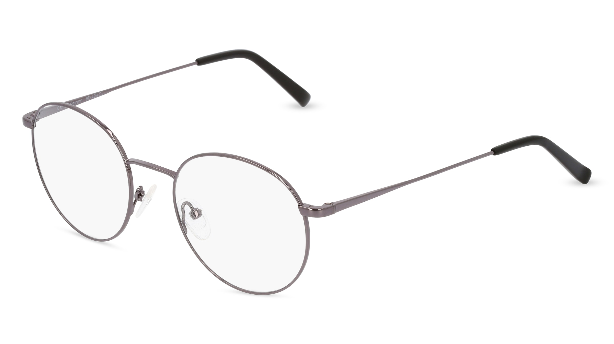 Fielmann BD 424 CL Damen-Brille inkl. Gläser Vollrand Rund Edelstahl-Gestell 52/20/145, Grau