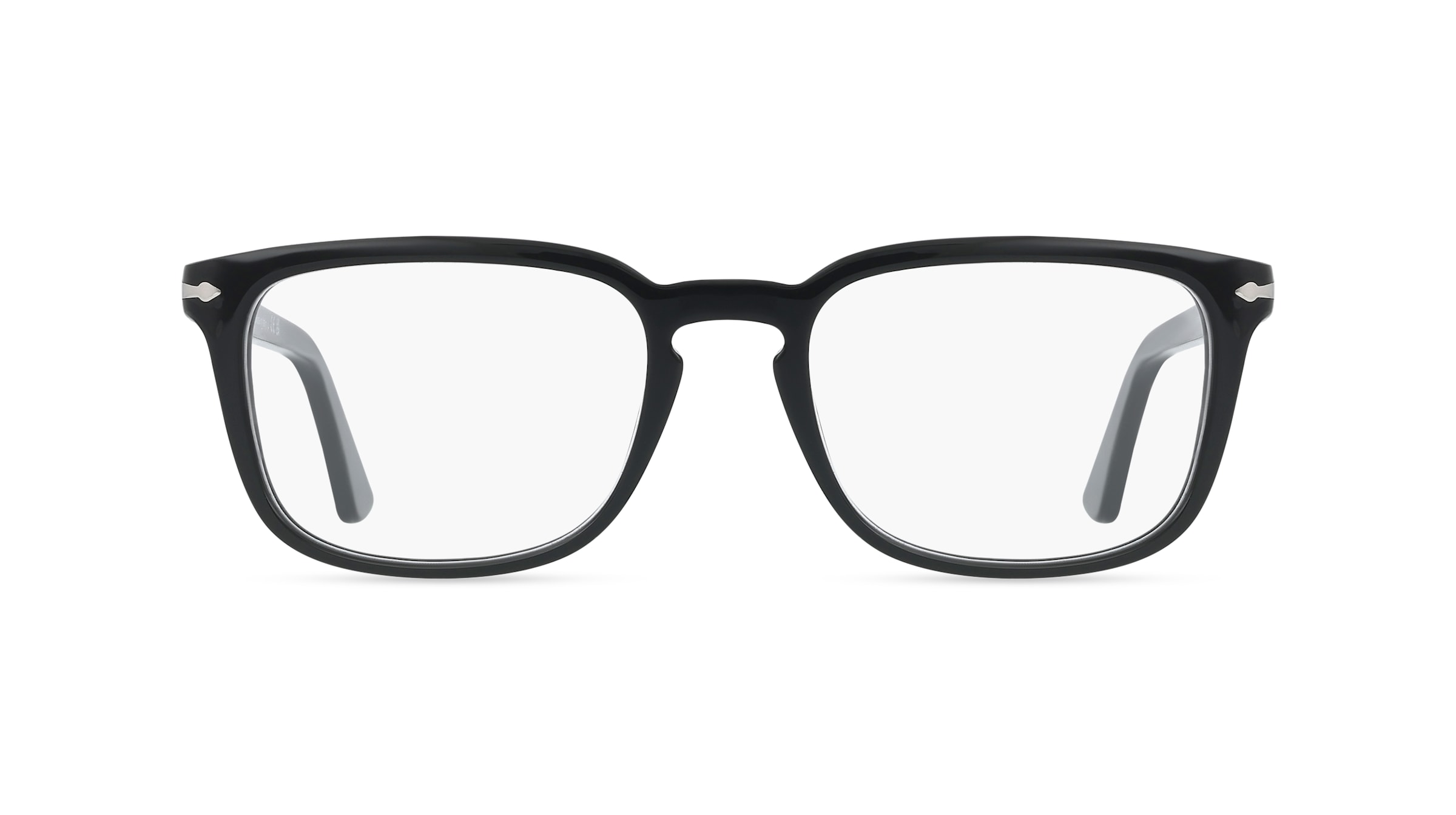 Persol 0PO3382V Unisex-Brille inkl. Gläser Vollrand Quadratisch Acetat-Gestell 52/19/145, Schwarz
