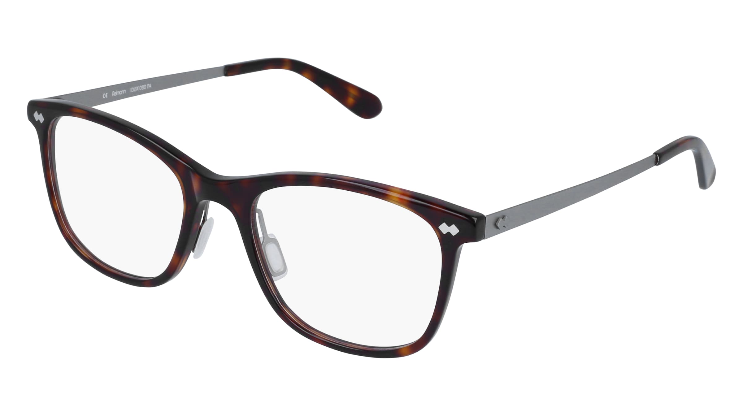 Fielmann IDEA 080 FA Damen-Brille inkl. Gläser Vollrand Quadratisch Acetat-Gestell 52/19/135, Havanna
