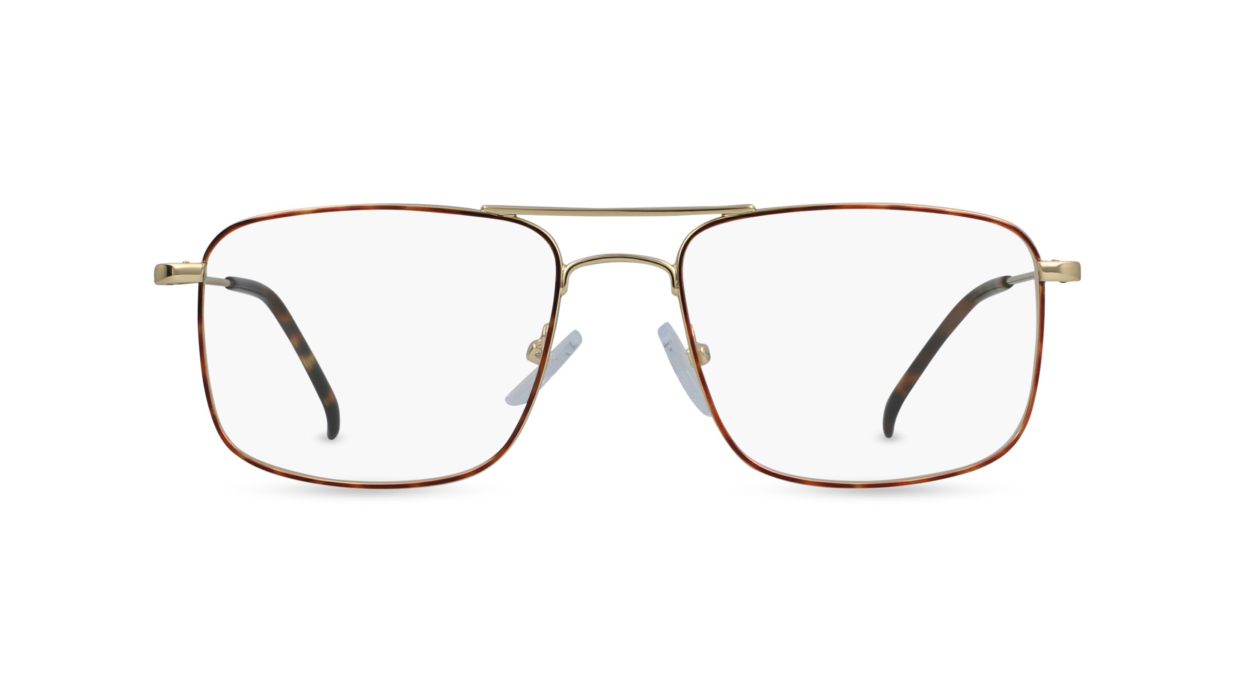 Fielmann BD 435 CL Herren-Brille inkl. Gläser Vollrand Eckig Edelstahl-Gestell 53mm/18mm/140mm, gold