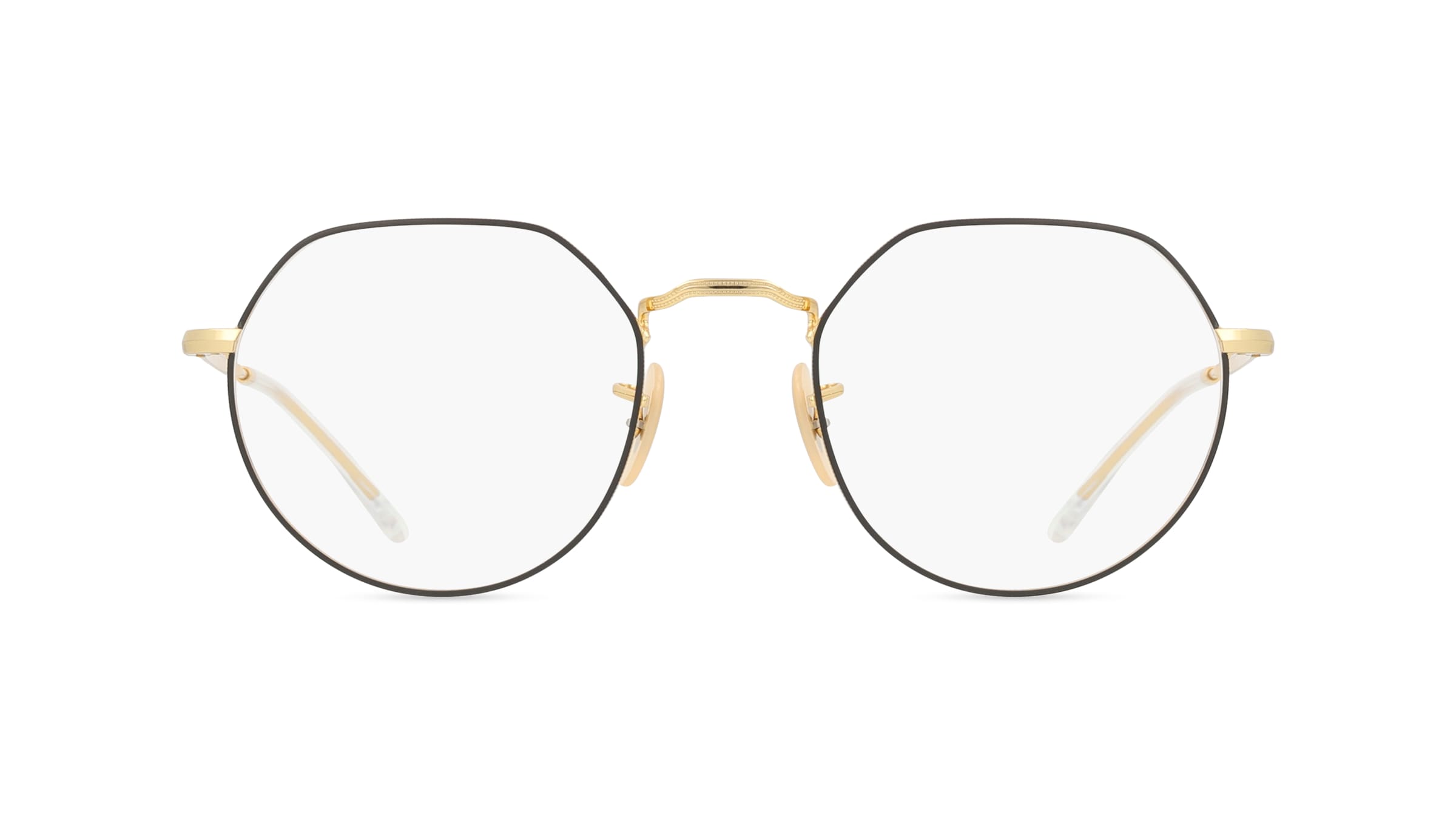 Ray-Ban RX6465 Unisex-Brille inkl. Gläser Vollrand Panto Metall-Gestell 51mm/20mm/140mm, gold