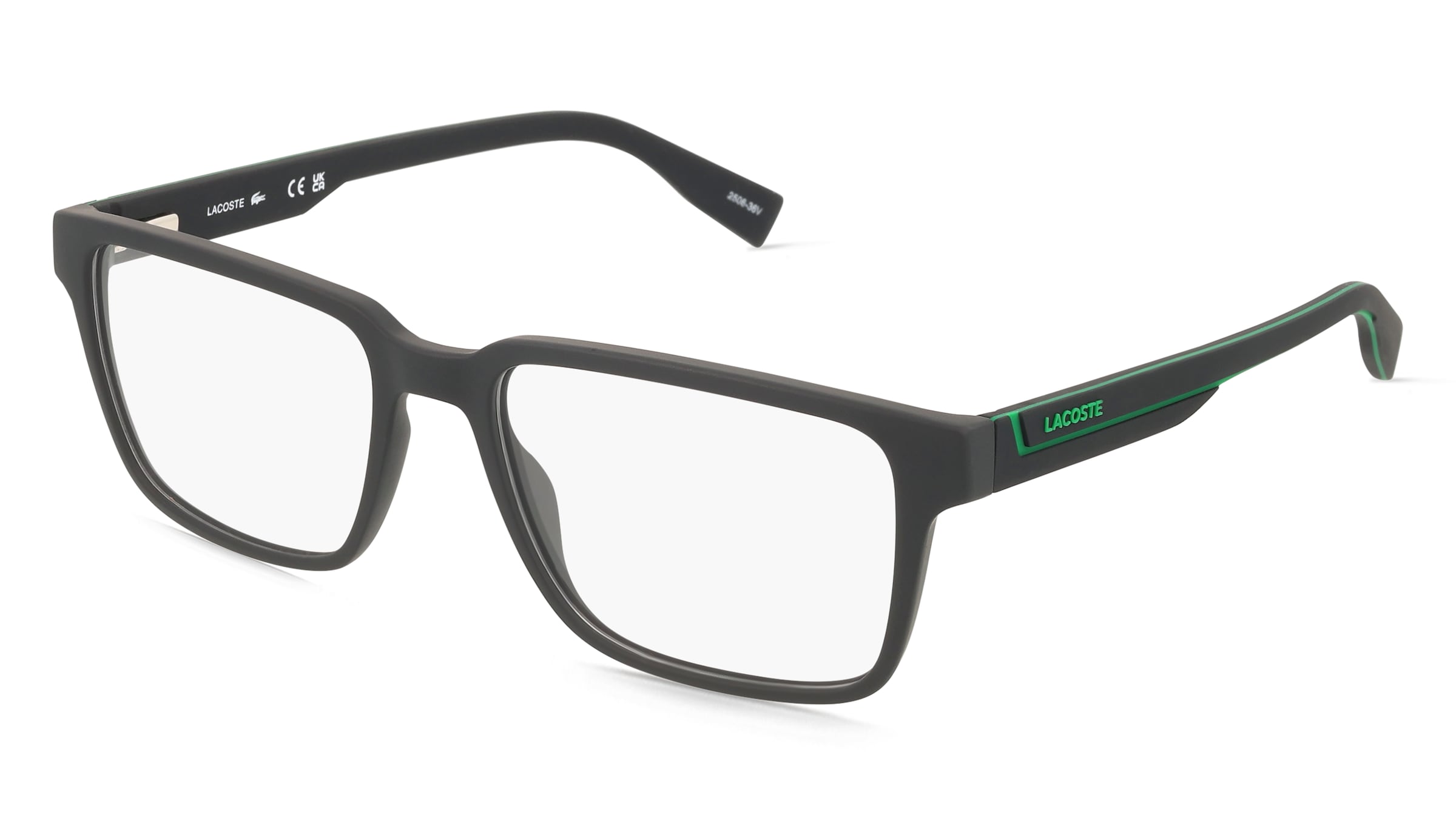 Lacoste L2936N Herren-Brille inkl. Gläser Vollrand Eckig Kunststoff-Gestell 54/17/145, Schwarz