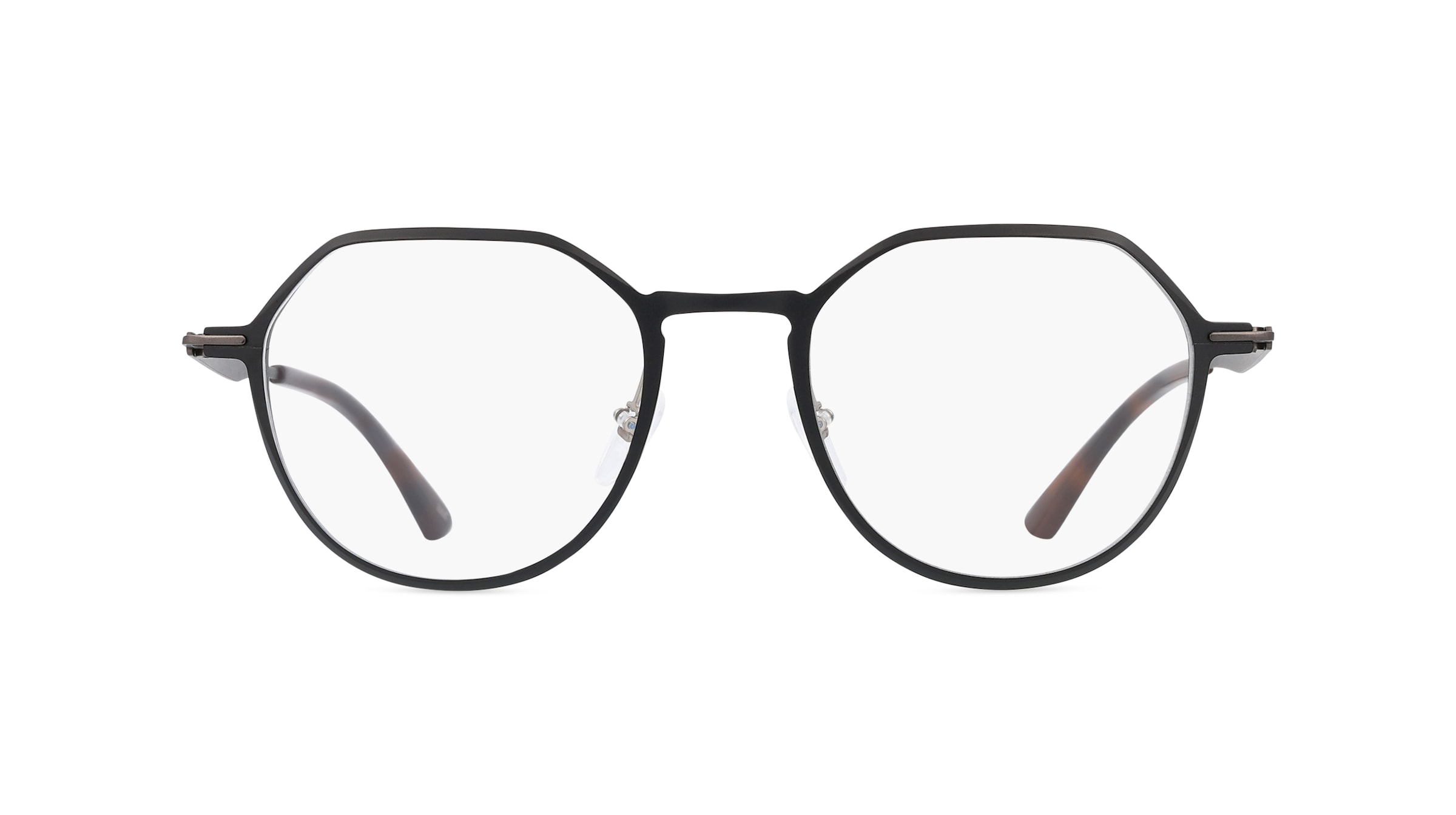 Calvin Klein CK22100 Unisex-Brille inkl. Gläser Vollrand Panto Metall-Gestell 50mm/20mm/145mm, schwarz