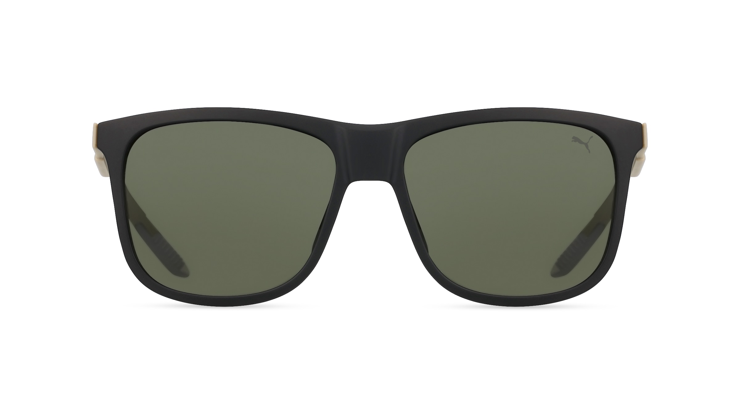 Puma PU0395S Herren-Sonnenbrille Vollrand Quadratisch Kunststoff-Gestell, Schwarz