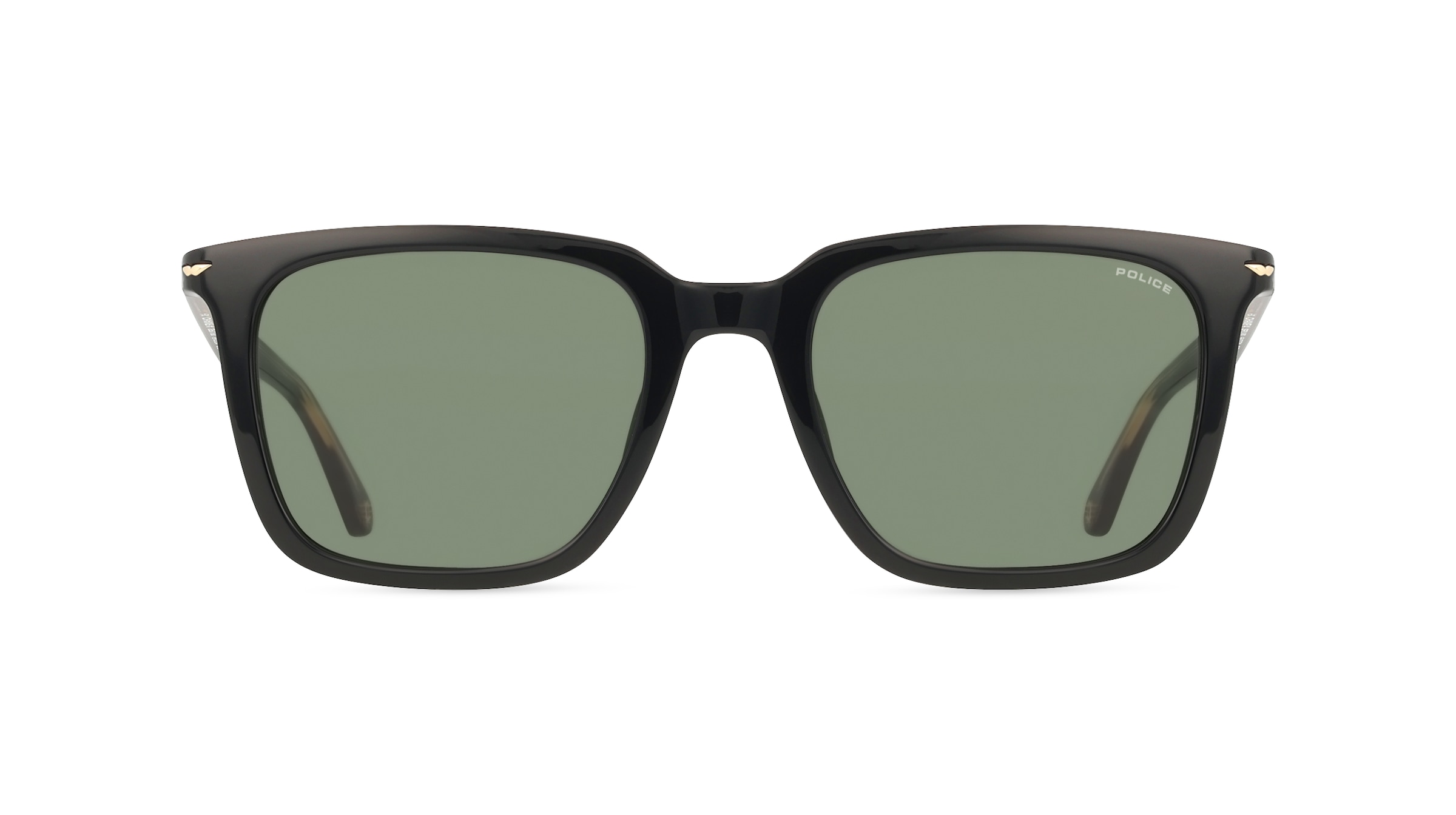 Police SPLL80 Herren-Sonnenbrille Vollrand Eckig Acetat-Gestell, grün