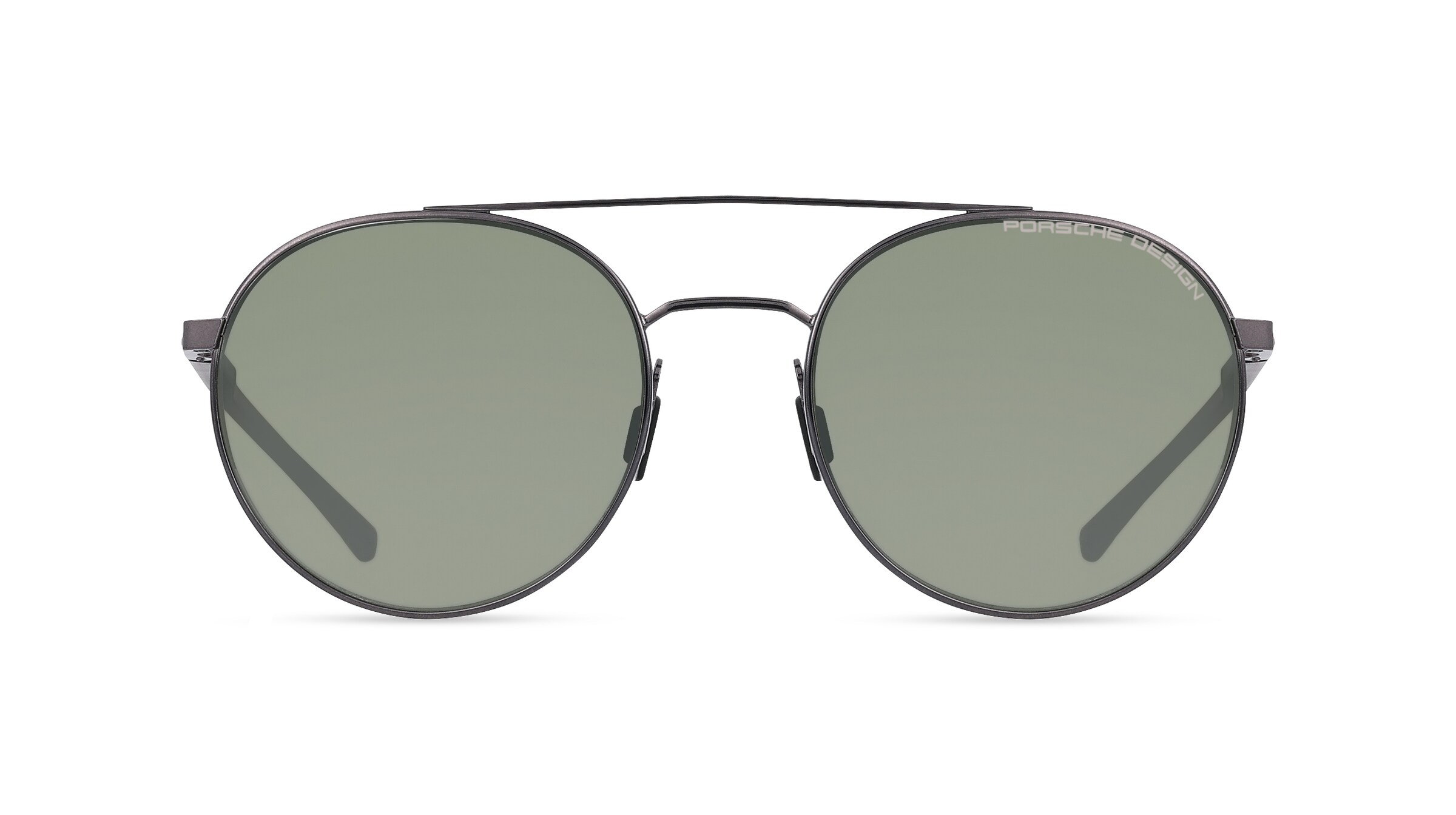 Porsche Design 8932 Herren-Sonnenbrille Vollrand Rund Metall-Gestell, grau