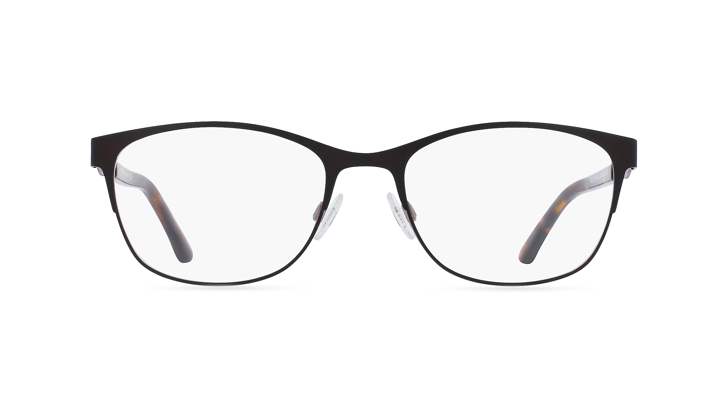 OWP 1402 Damen-Brille inkl. Gläser Vollrand Eckig Metall-Gestell 53mm/18mm/135mm, braun