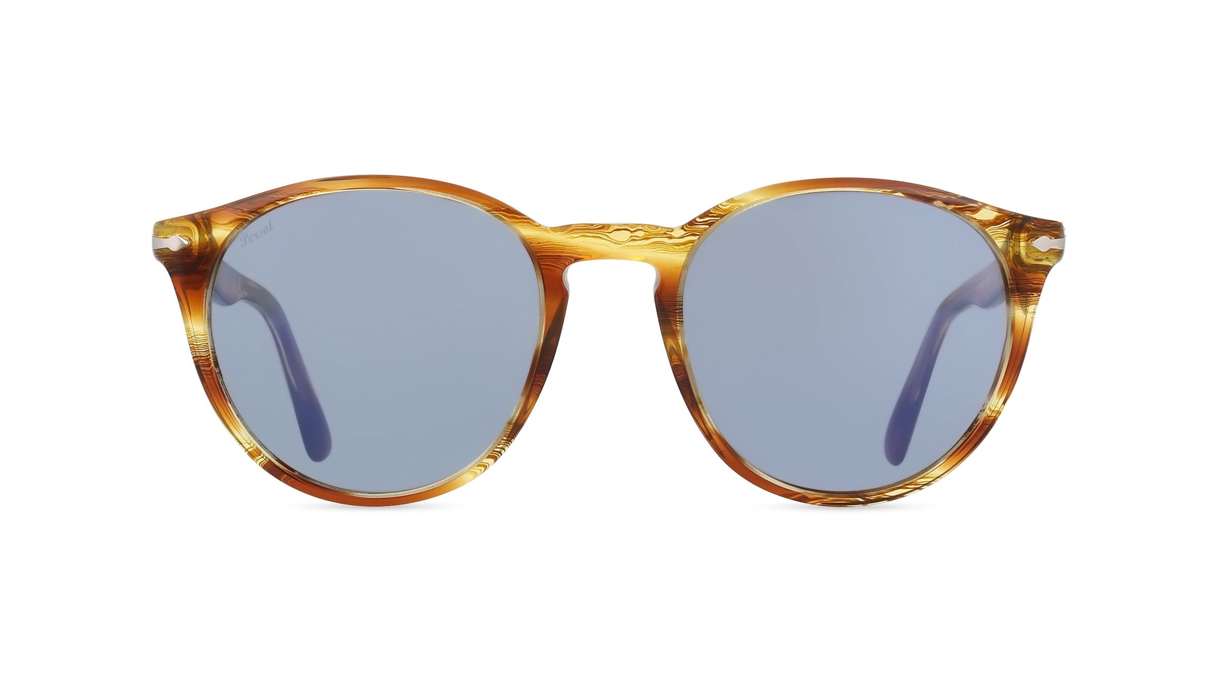 Persol 0PO3152S Herren-Sonnenbrille Vollrand Panto Acetat-Gestell, braun