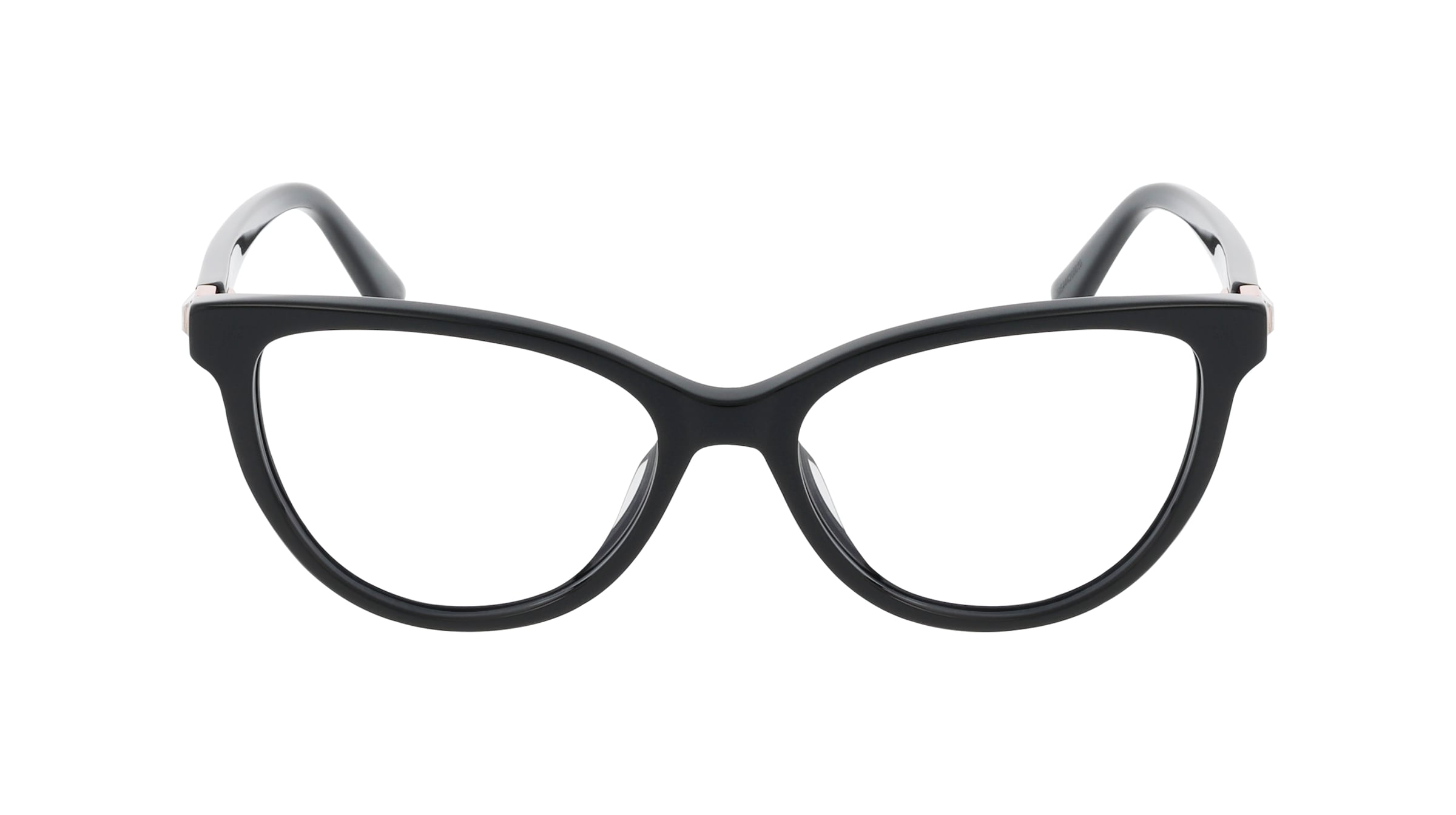 Guess GU50195 Damen-Brille inkl. Gläser Vollrand Cateye Acetat-Gestell 53mm/16mm/140mm, Schwarz