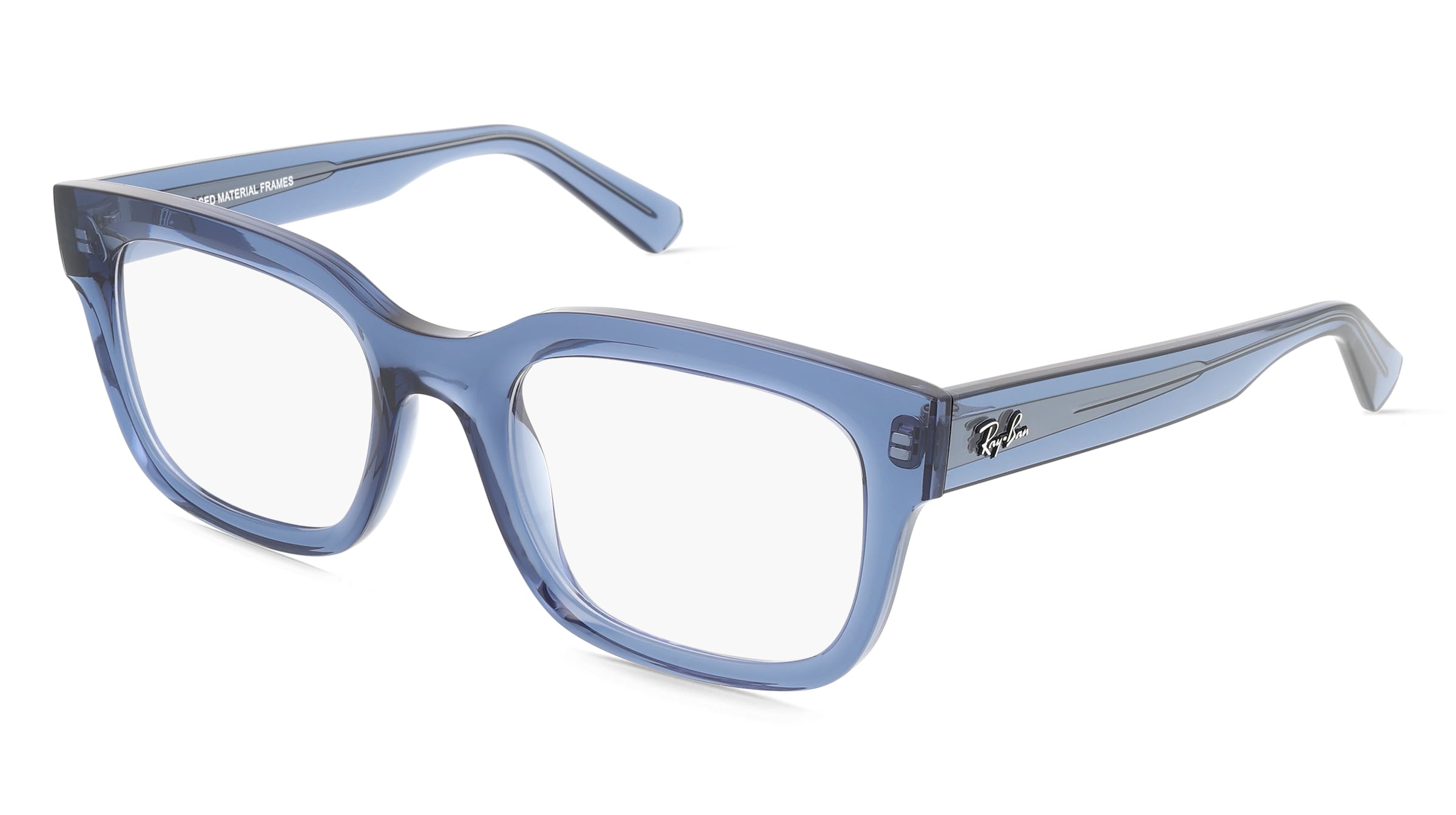 Ray-Ban 0RX7217 CHAD Unisex-Brille inkl. Gläser Vollrand Eckig Kunststoff-Gestell 54/22/145, Blau