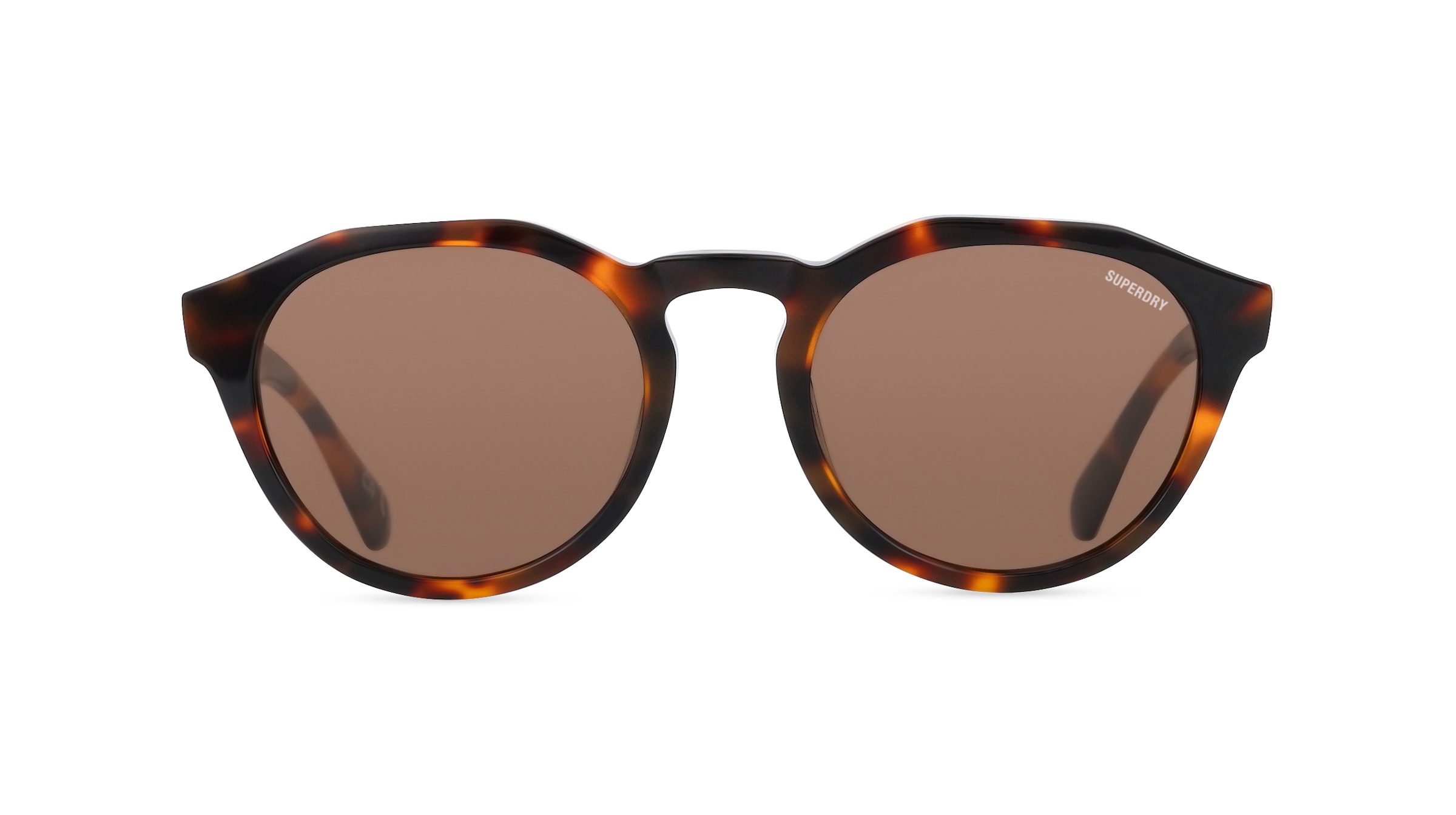 Superdry 5012 Unisex-Sonnenbrille Vollrand Panto Kunststoff-Gestell, braun