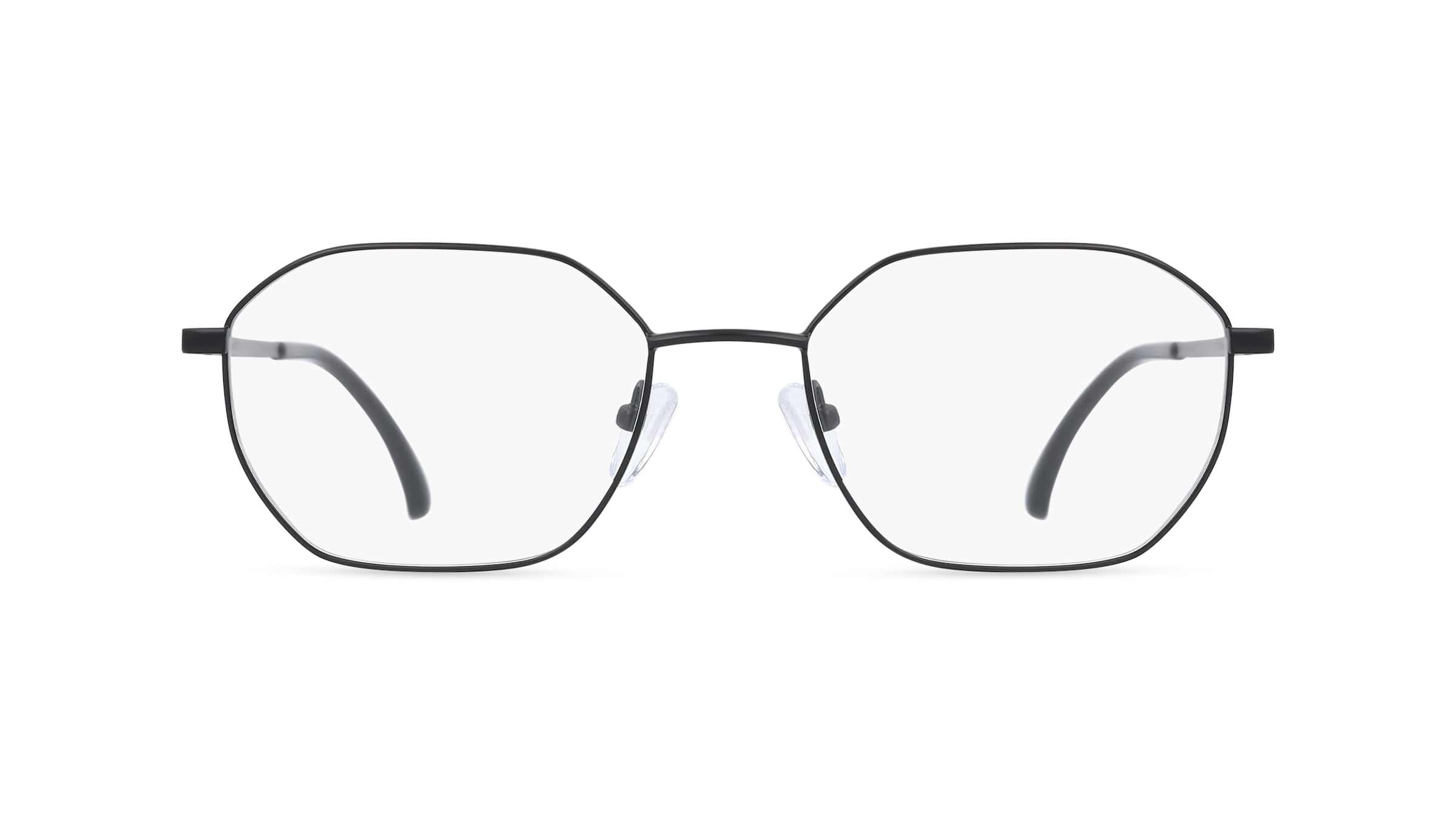 Fielmann BD 535 CL Herren-Brille inkl. Gläser Vollrand Eckig Edelstahl-Gestell 53mm/20mm/145mm, Schwarz